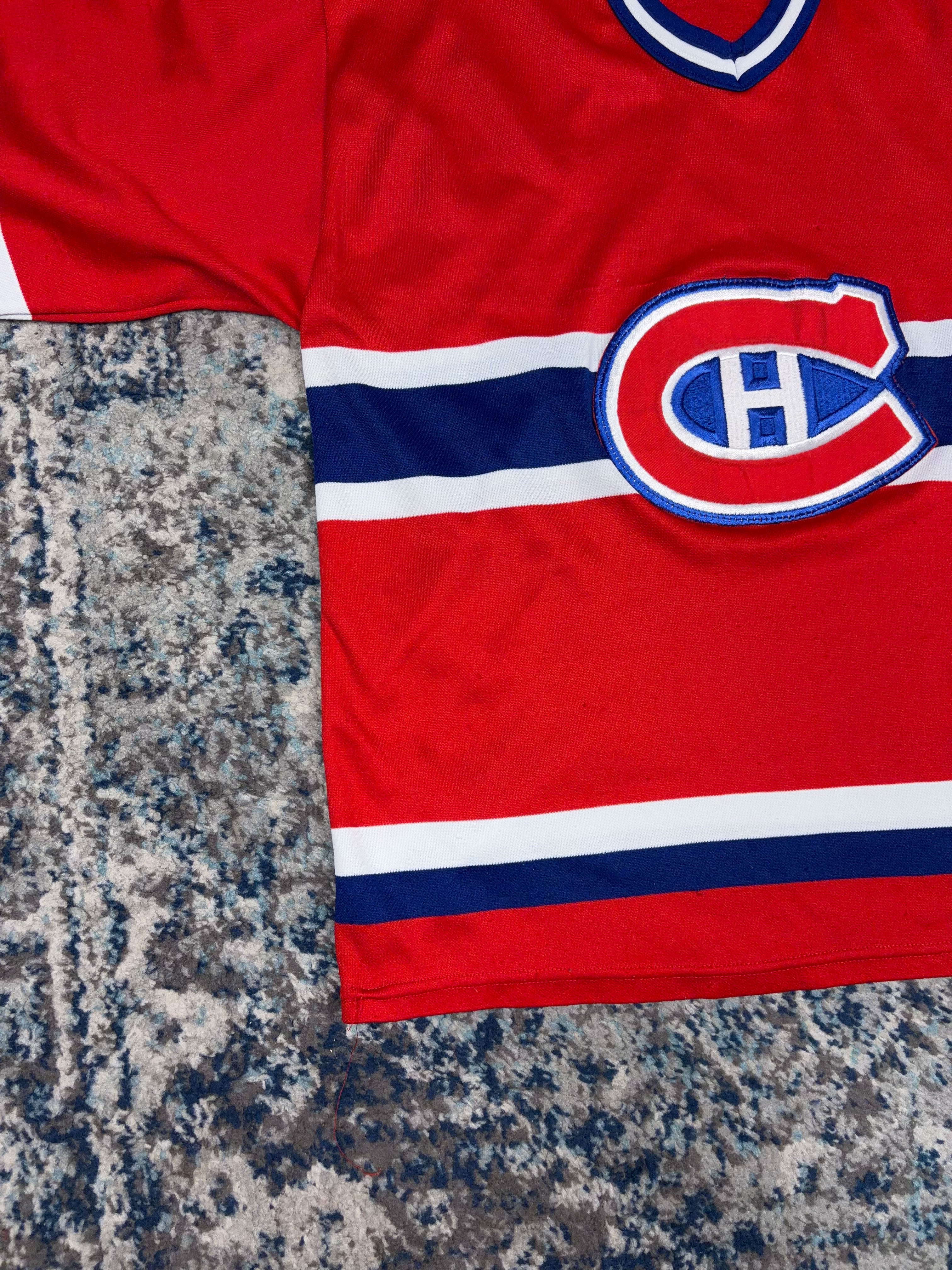 Vintage 90s Montreal Canadiens NHL CCM Maska Hockey Jersey Size Medium