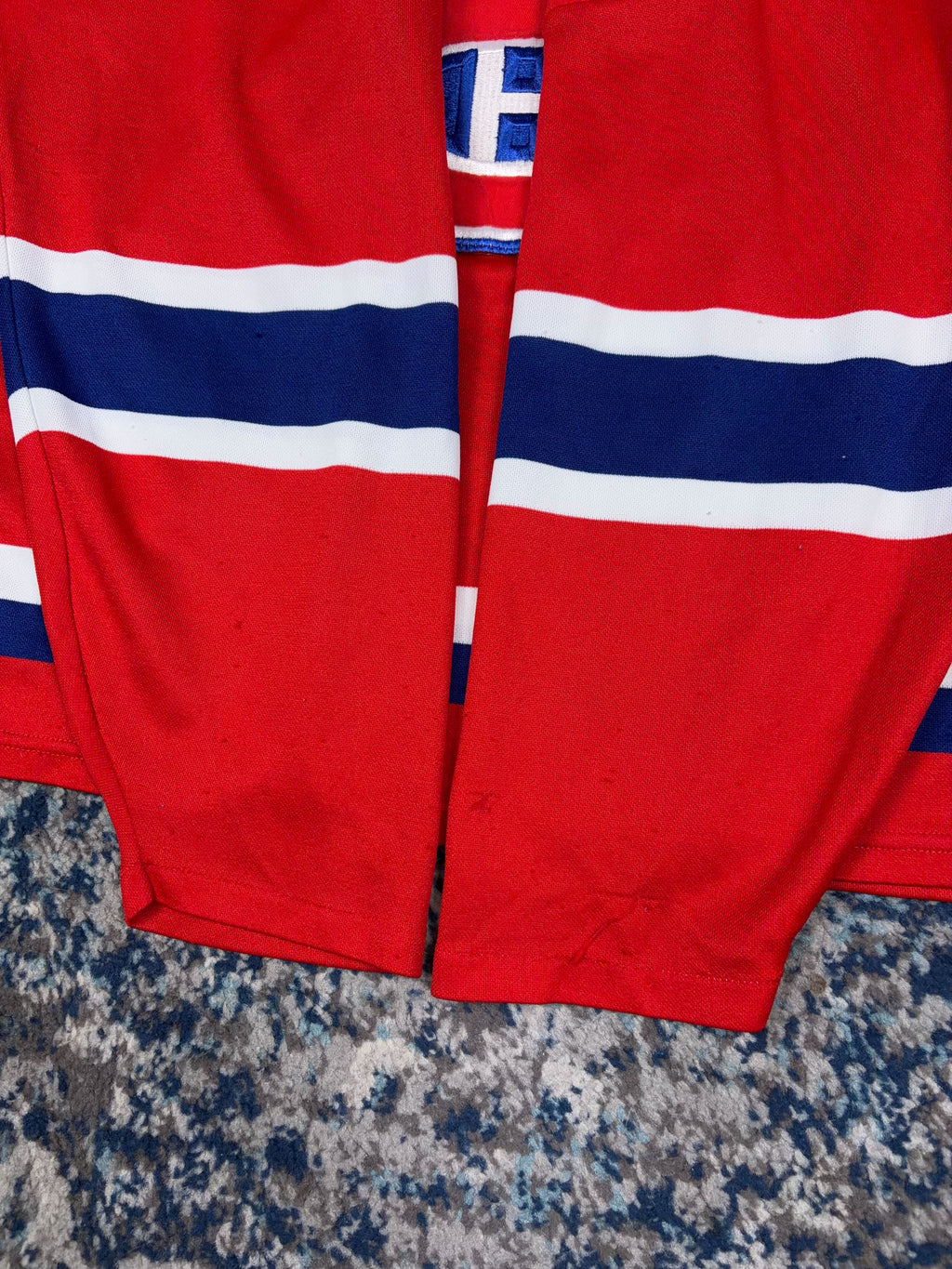 Vintage 90s Montreal Canadiens NHL CCM Maska Hockey Jersey Size Medium