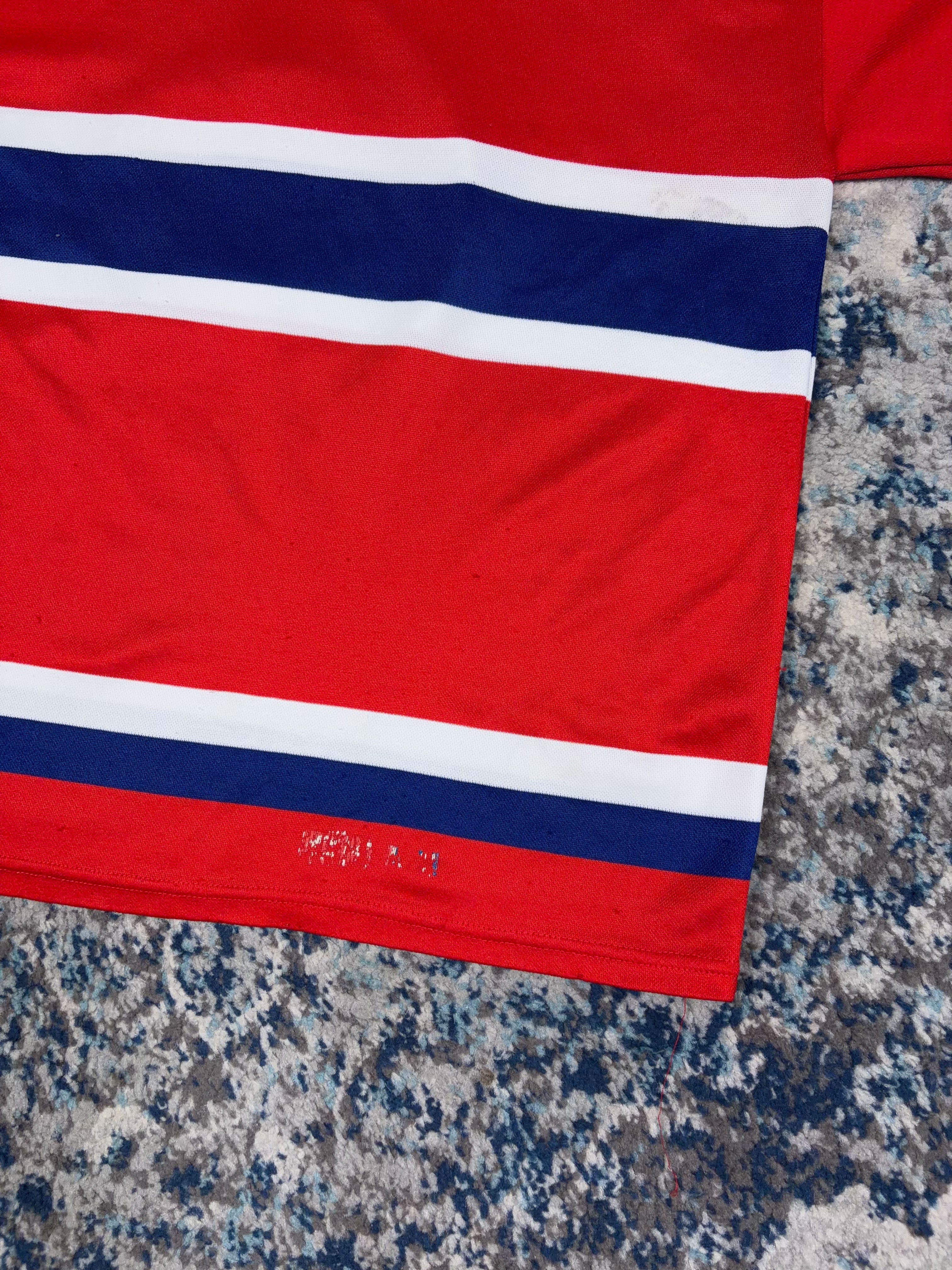 Vintage 90s Montreal Canadiens NHL CCM Maska Hockey Jersey Size Medium