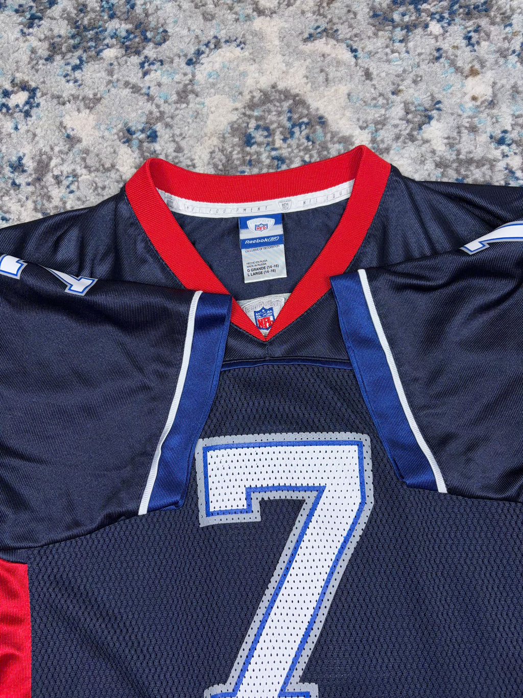 Vintage J.P. Losman #7 Buffalo Bills NFL Reebok Football Jersey Size YOUTH Large