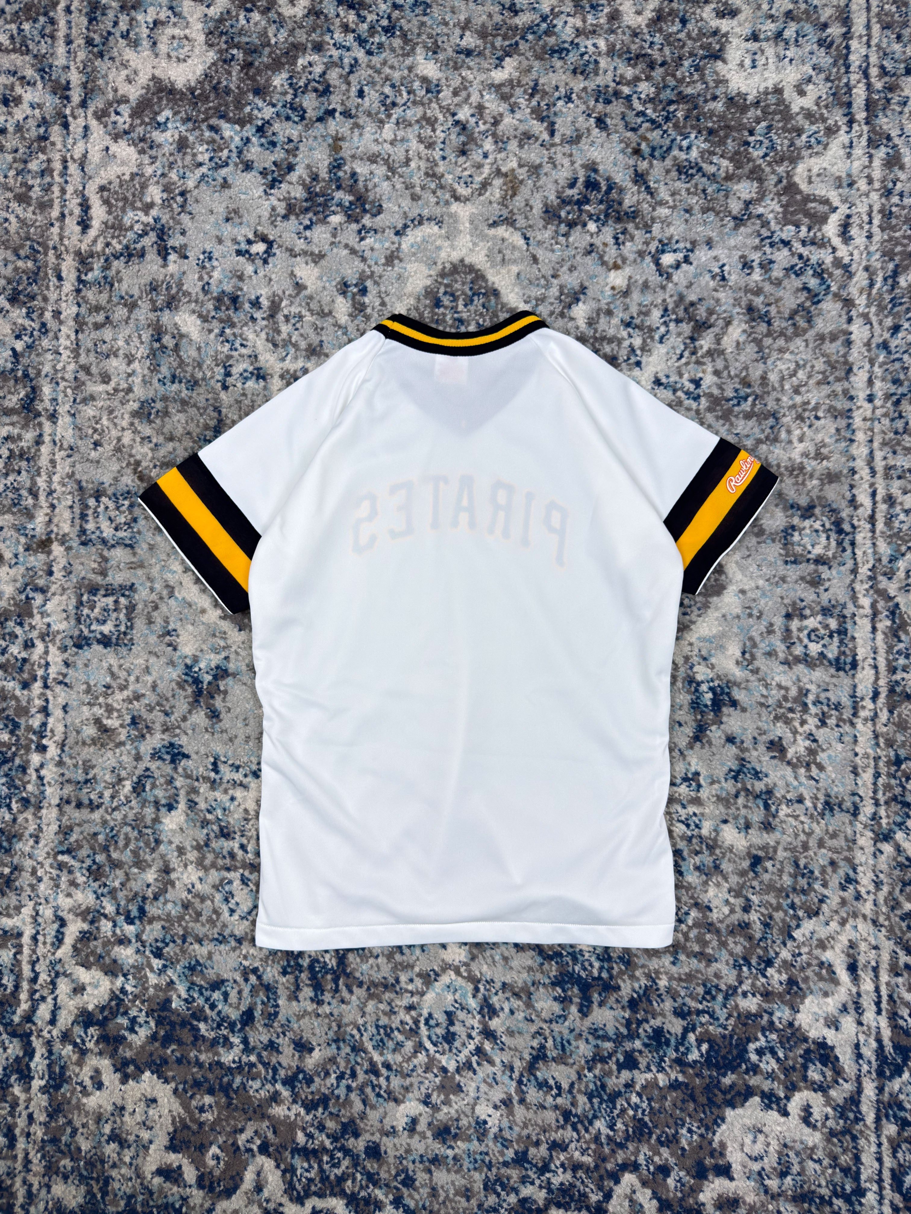 Vintage 80s/90s Pittsburgh Pirates MLB Rawlings Baseball Jersey Size YOUTH XL
