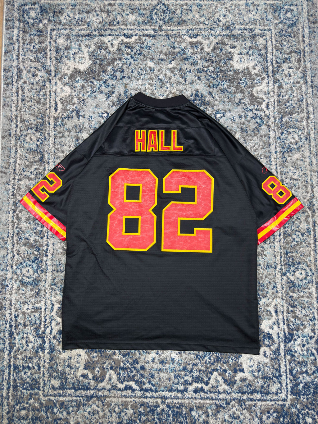 Vintage Dante Hall #82 Kansas City Chiefs NFL Reebok Football Jersey Size 3XL