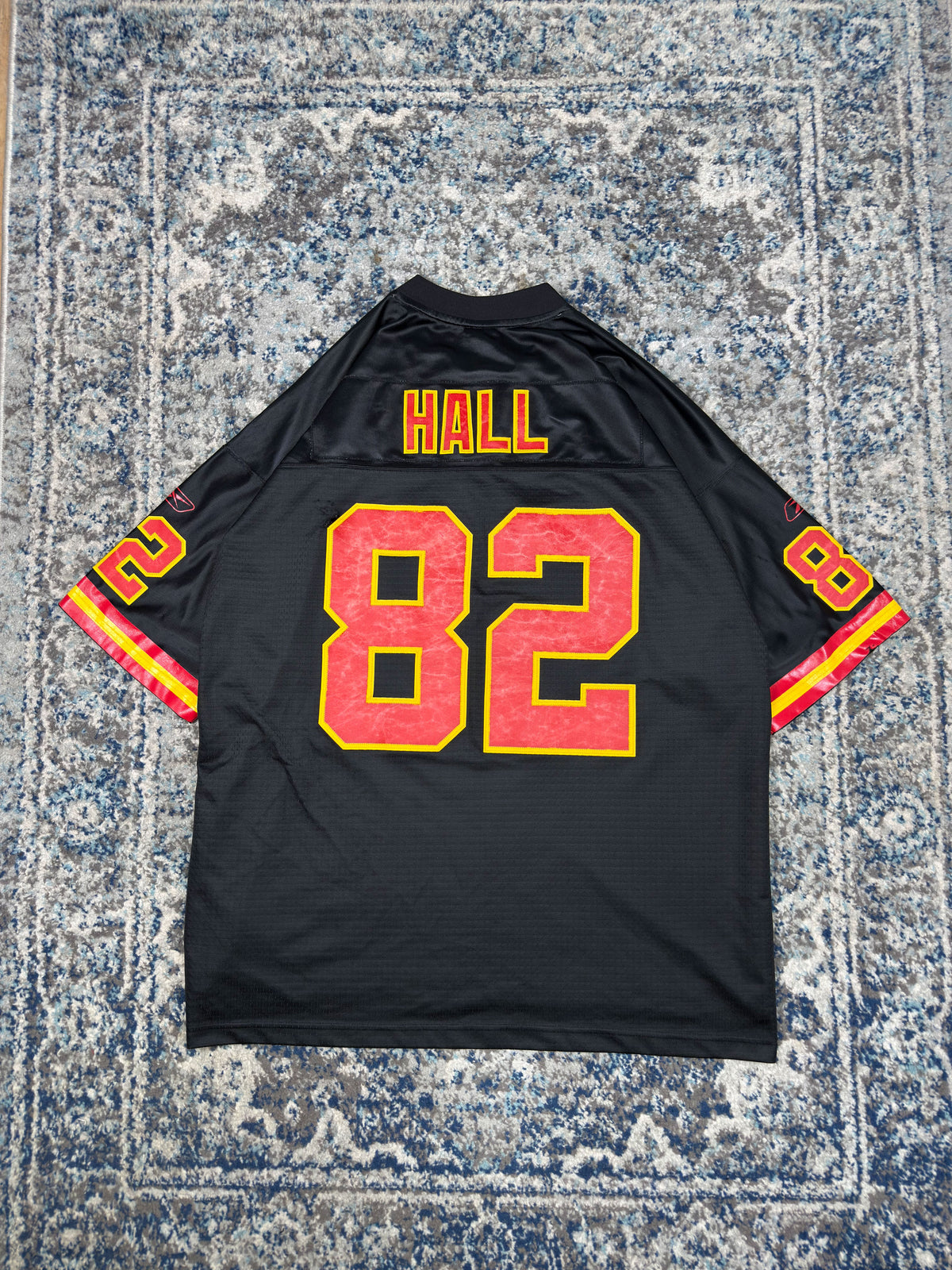 Vintage Dante Hall #82 Kansas City Chiefs NFL Reebok Football Jersey Size 3XL