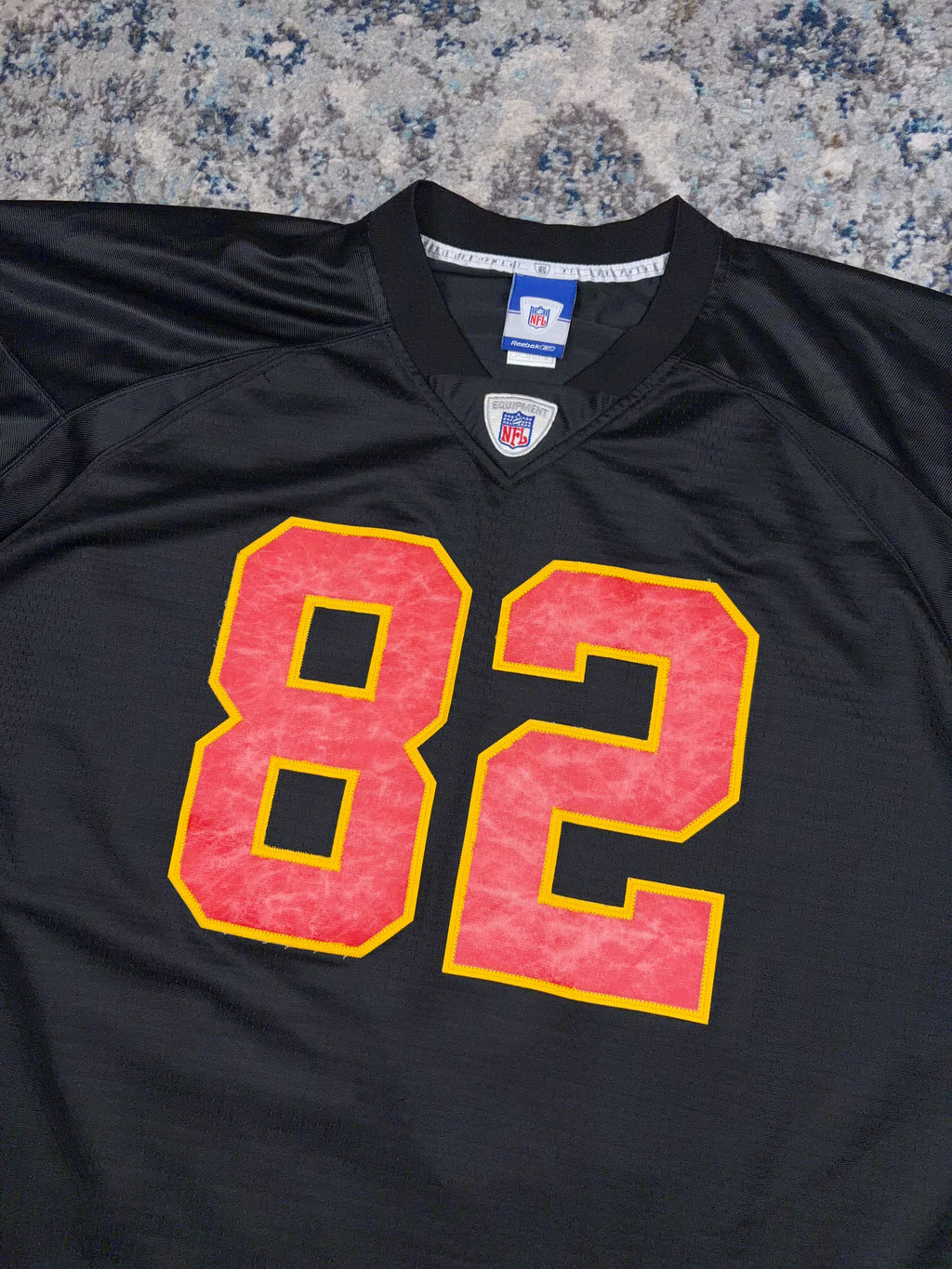 Vintage Dante Hall #82 Kansas City Chiefs NFL Reebok Football Jersey Size 3XL