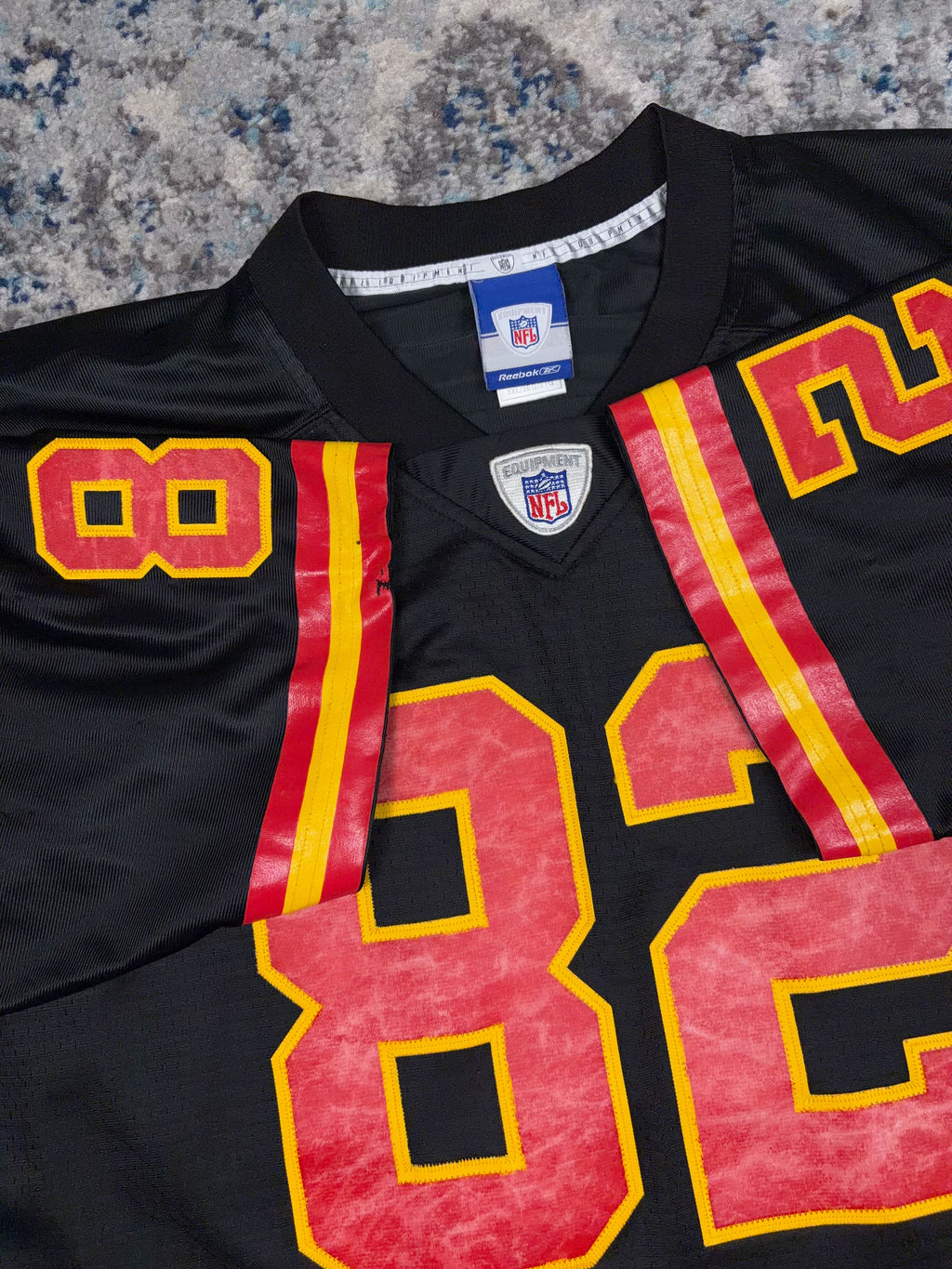 Vintage Dante Hall #82 Kansas City Chiefs NFL Reebok Football Jersey Size 3XL