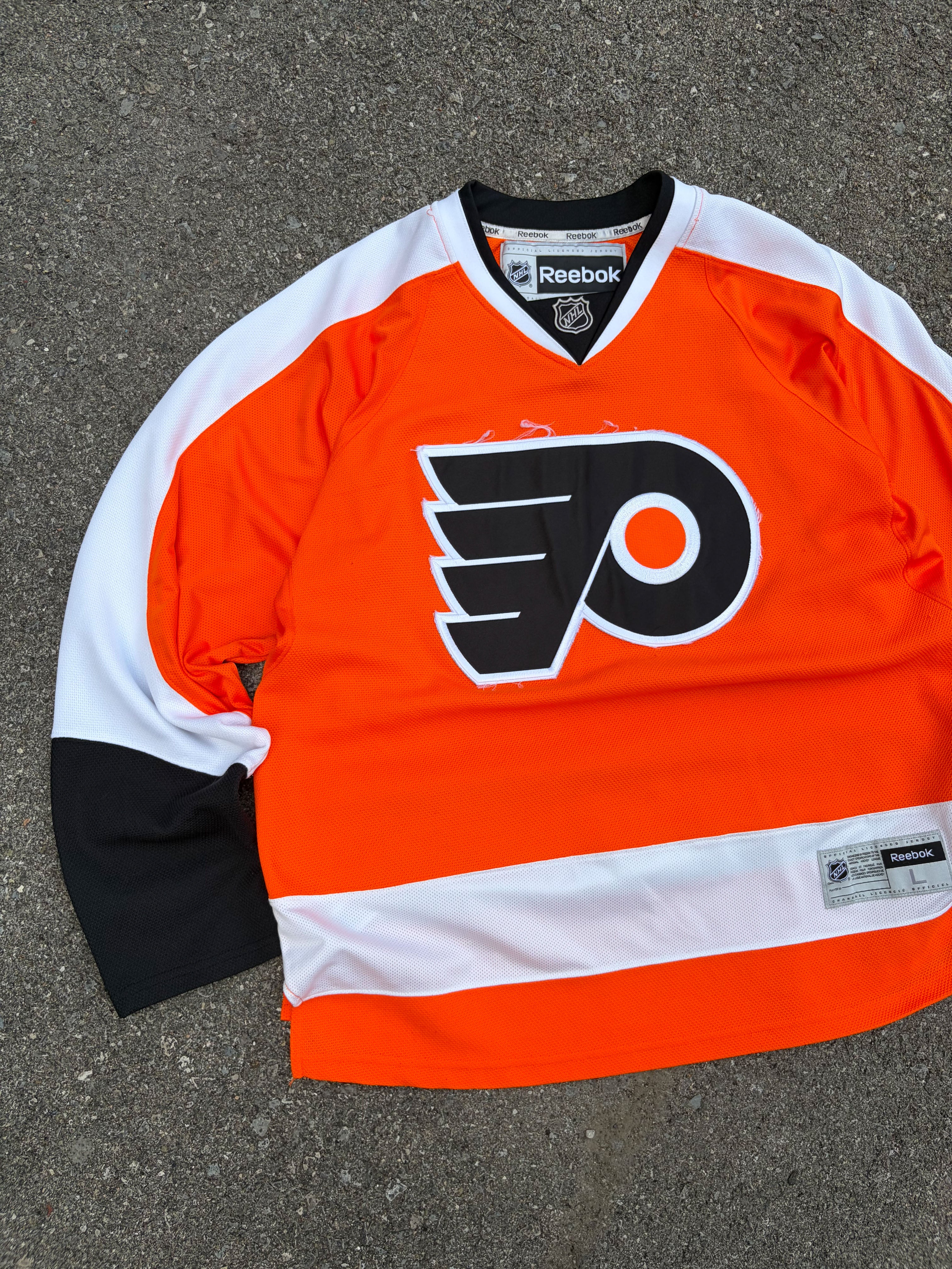Vintage Philadelphia Flyers NHL Reebok Hockey Jersey Size Large