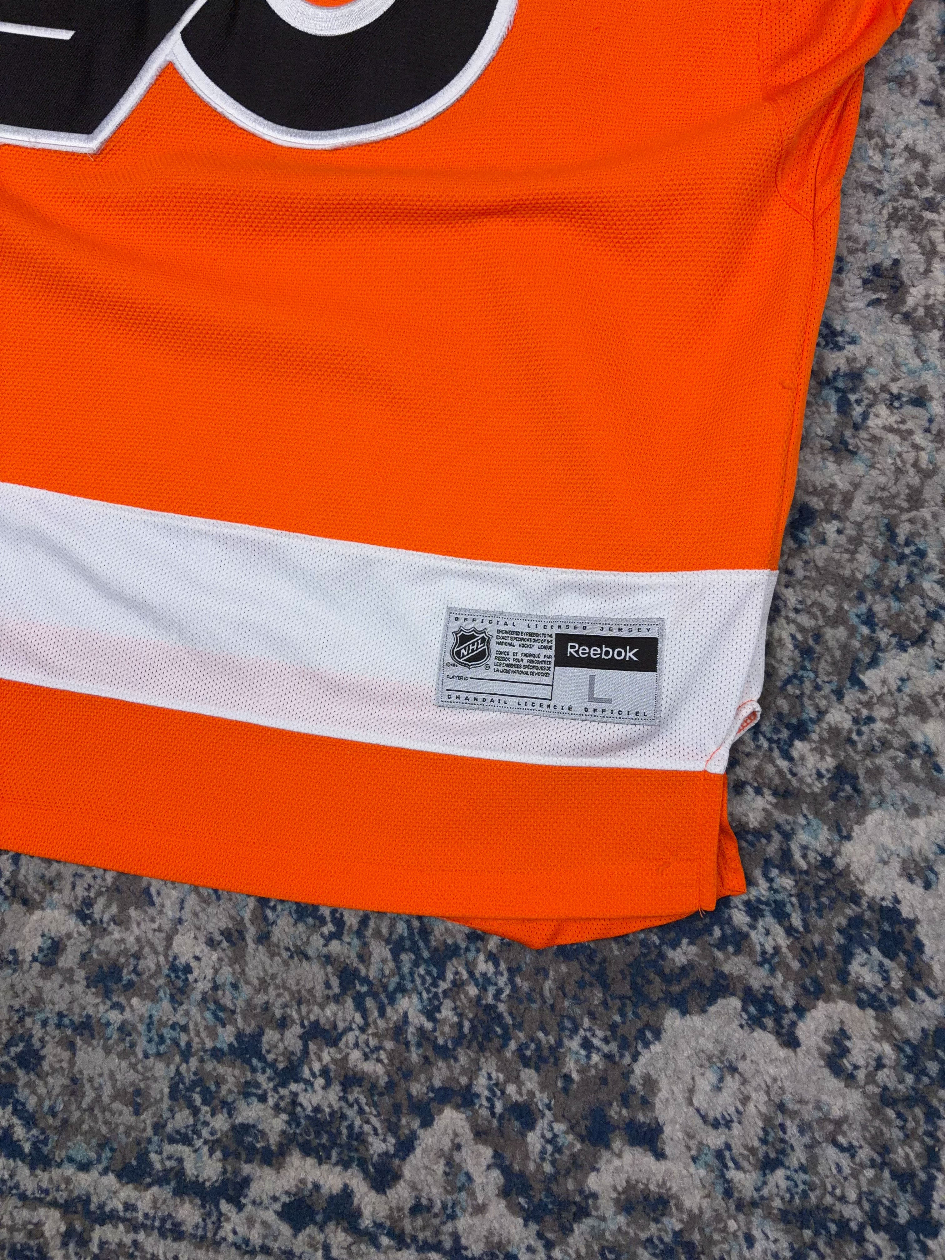Vintage Philadelphia Flyers NHL Reebok Hockey Jersey Size Large