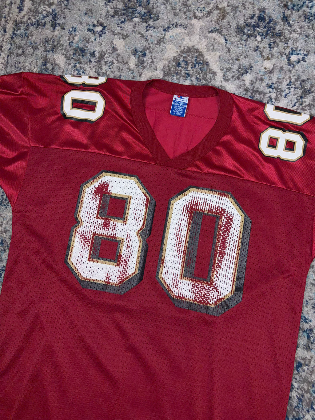 Vintage Jerry Rice #80 San Fransisco 49ers NFL Champion Football Jersey Size Large