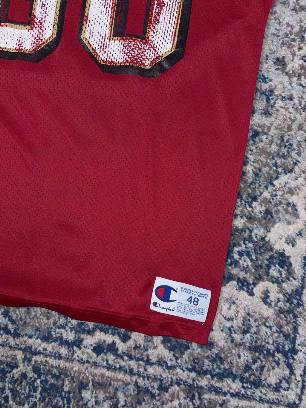 Vintage Jerry Rice #80 San Fransisco 49ers NFL Champion Football Jersey Size Large