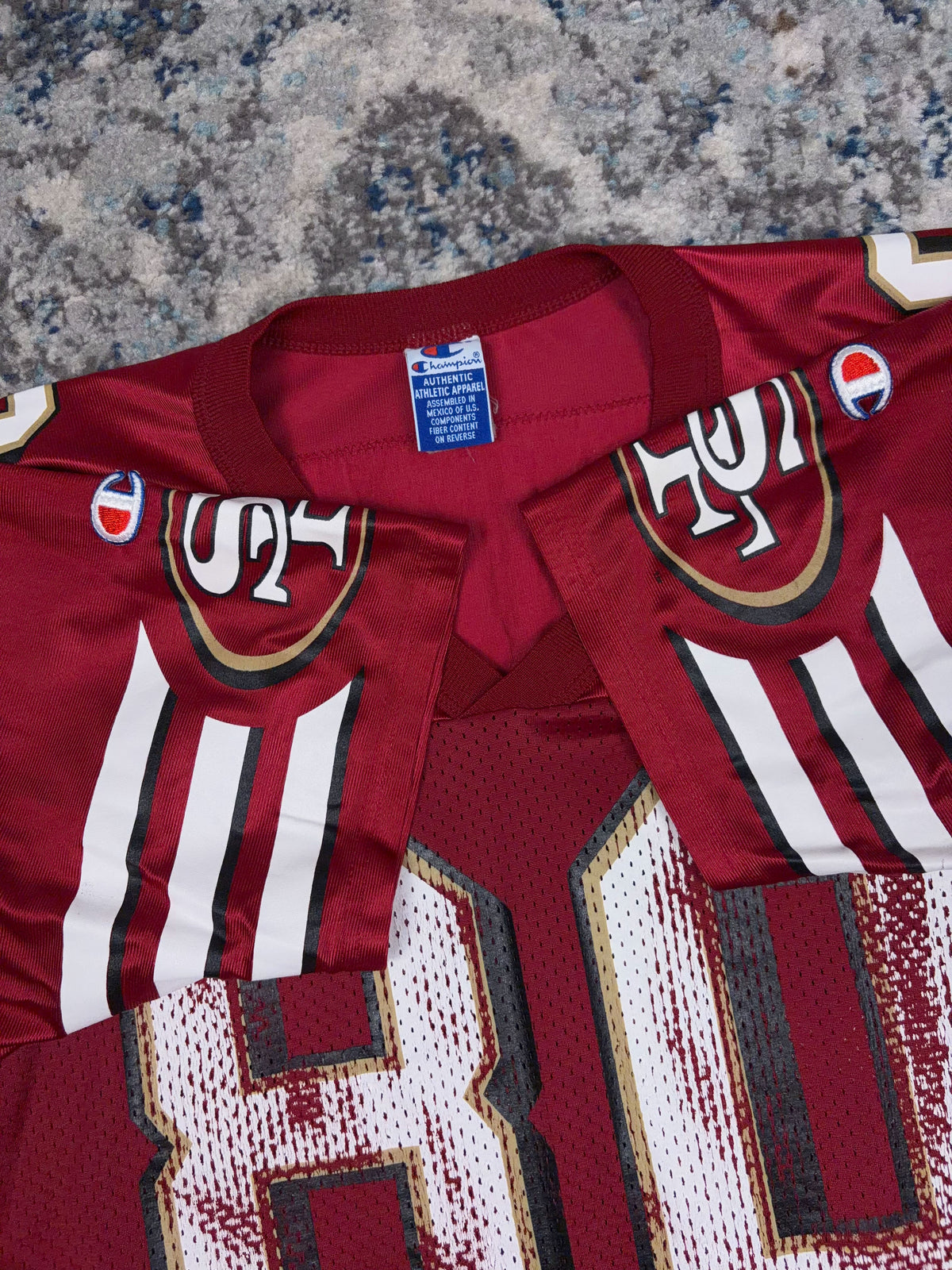 Vintage Jerry Rice #80 San Fransisco 49ers NFL Champion Football Jersey Size Large