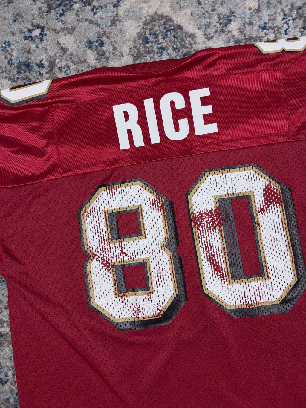 Vintage Jerry Rice #80 San Fransisco 49ers NFL Champion Football Jersey Size Large