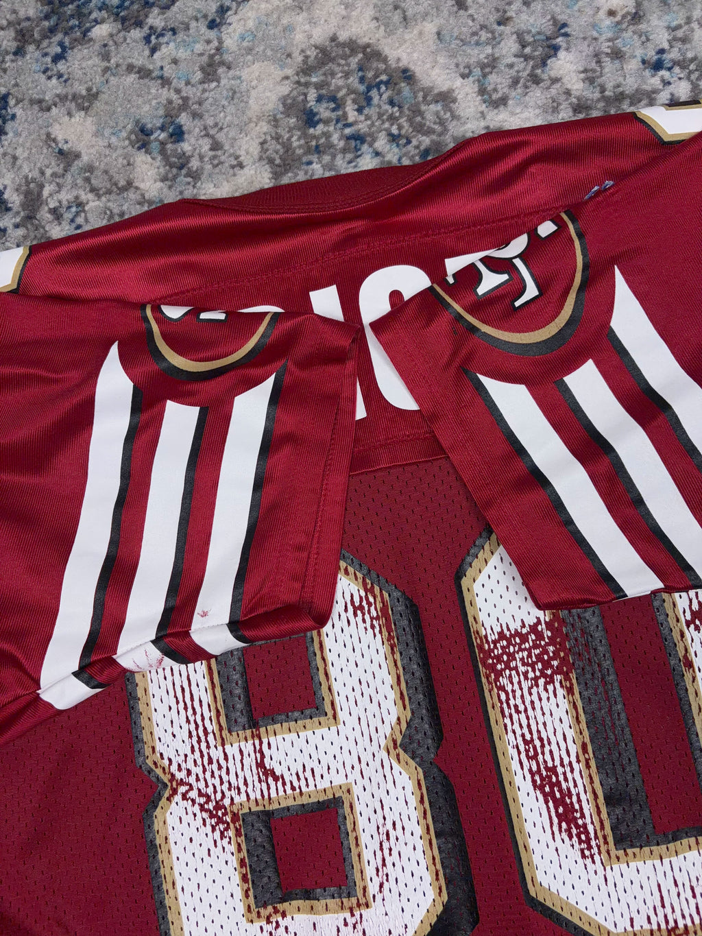 Vintage Jerry Rice #80 San Fransisco 49ers NFL Champion Football Jersey Size Large