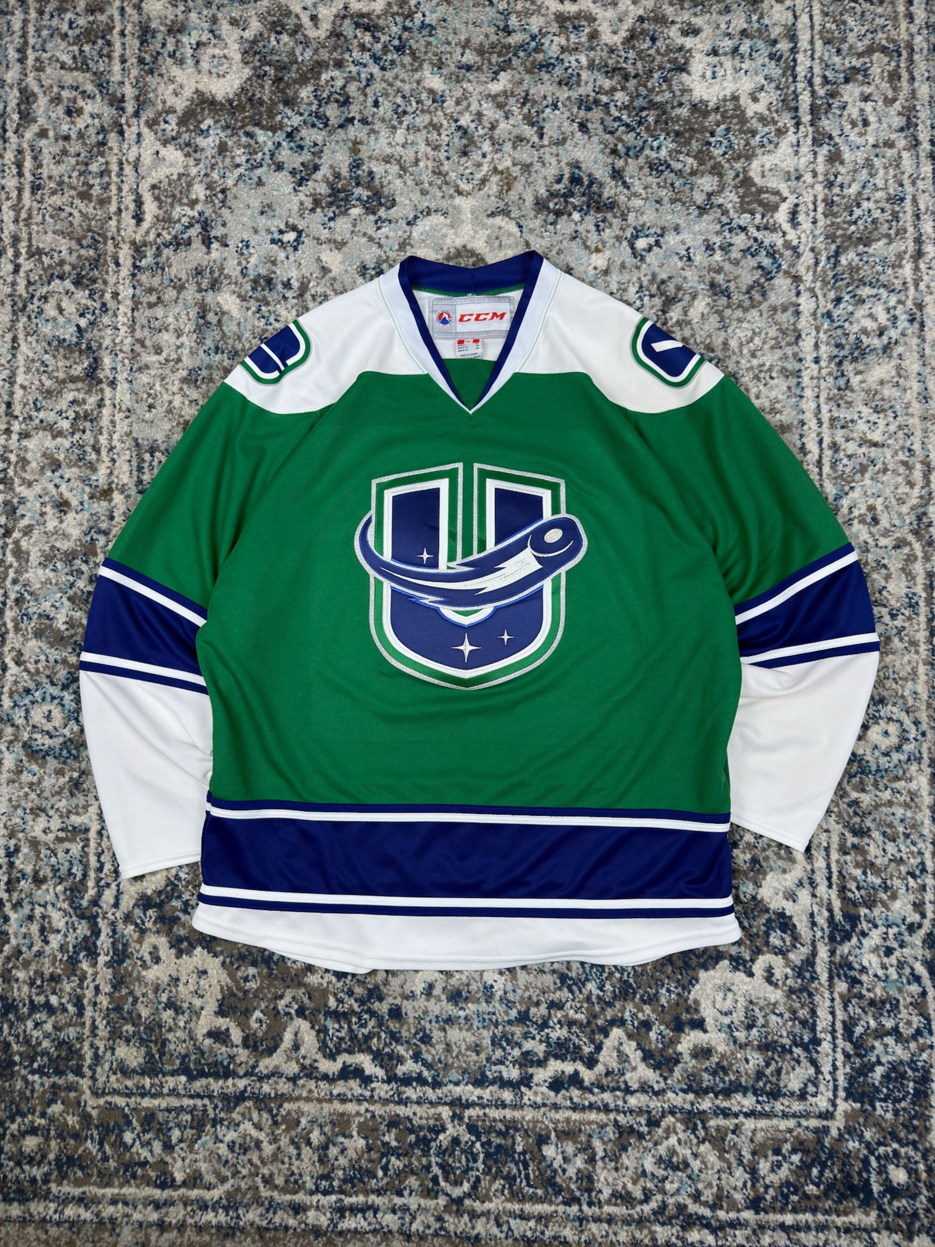 Utica Comets AHL Stitched CCM Hockey Jersey Size