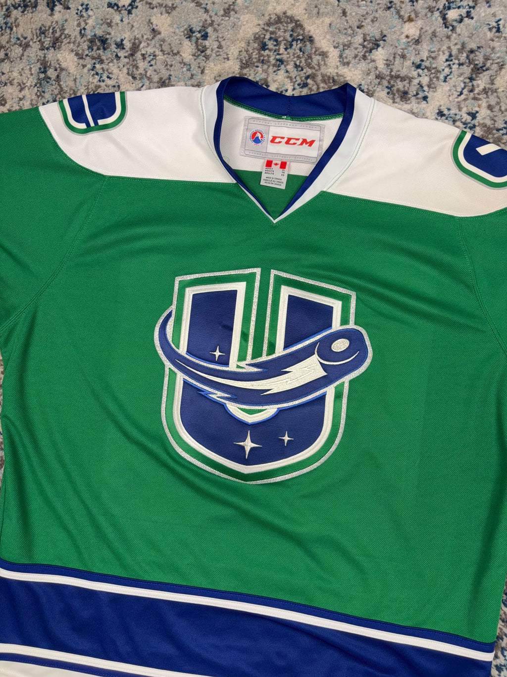 Utica Comets AHL Stitched CCM Hockey Jersey Size