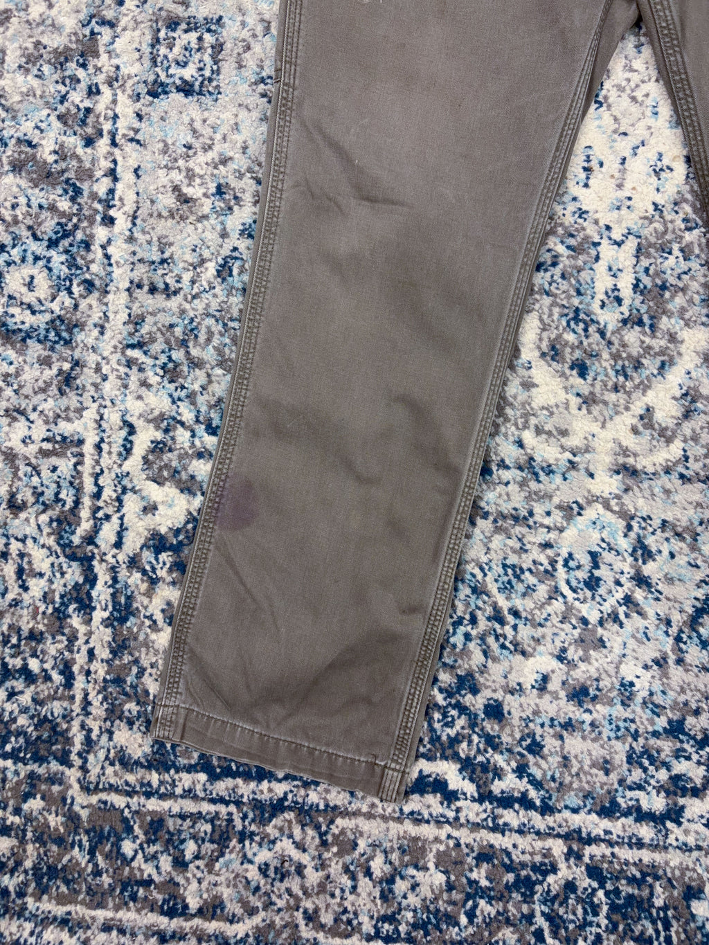 Vintage Carhartt Canvas Workwear Gray Carpenter Pants Size 34