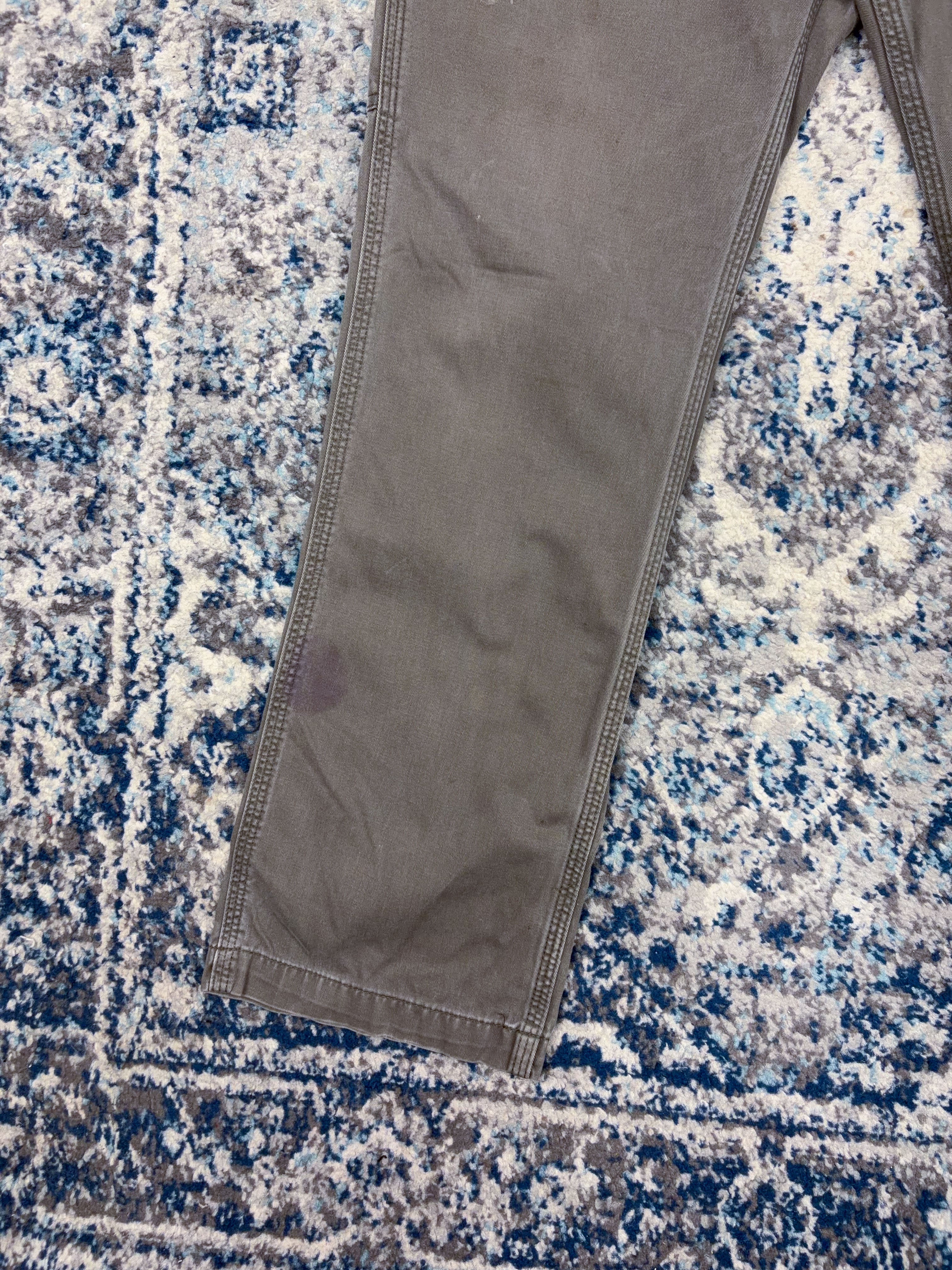 Vintage Carhartt Canvas Workwear Gray Carpenter Pants Size 34