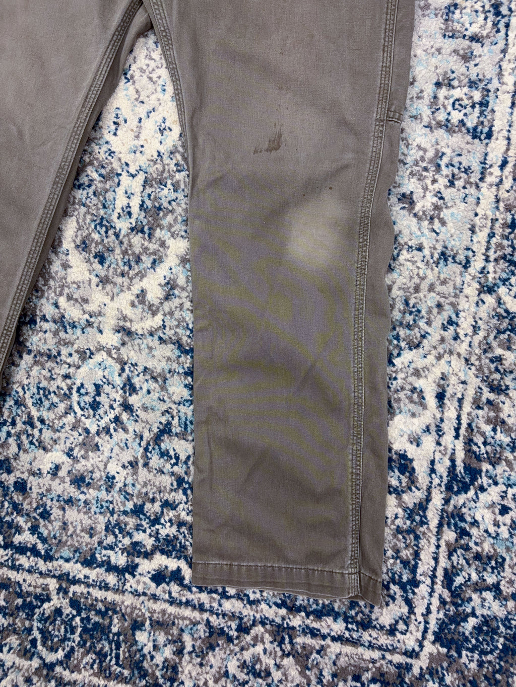 Vintage Carhartt Canvas Workwear Gray Carpenter Pants Size 34
