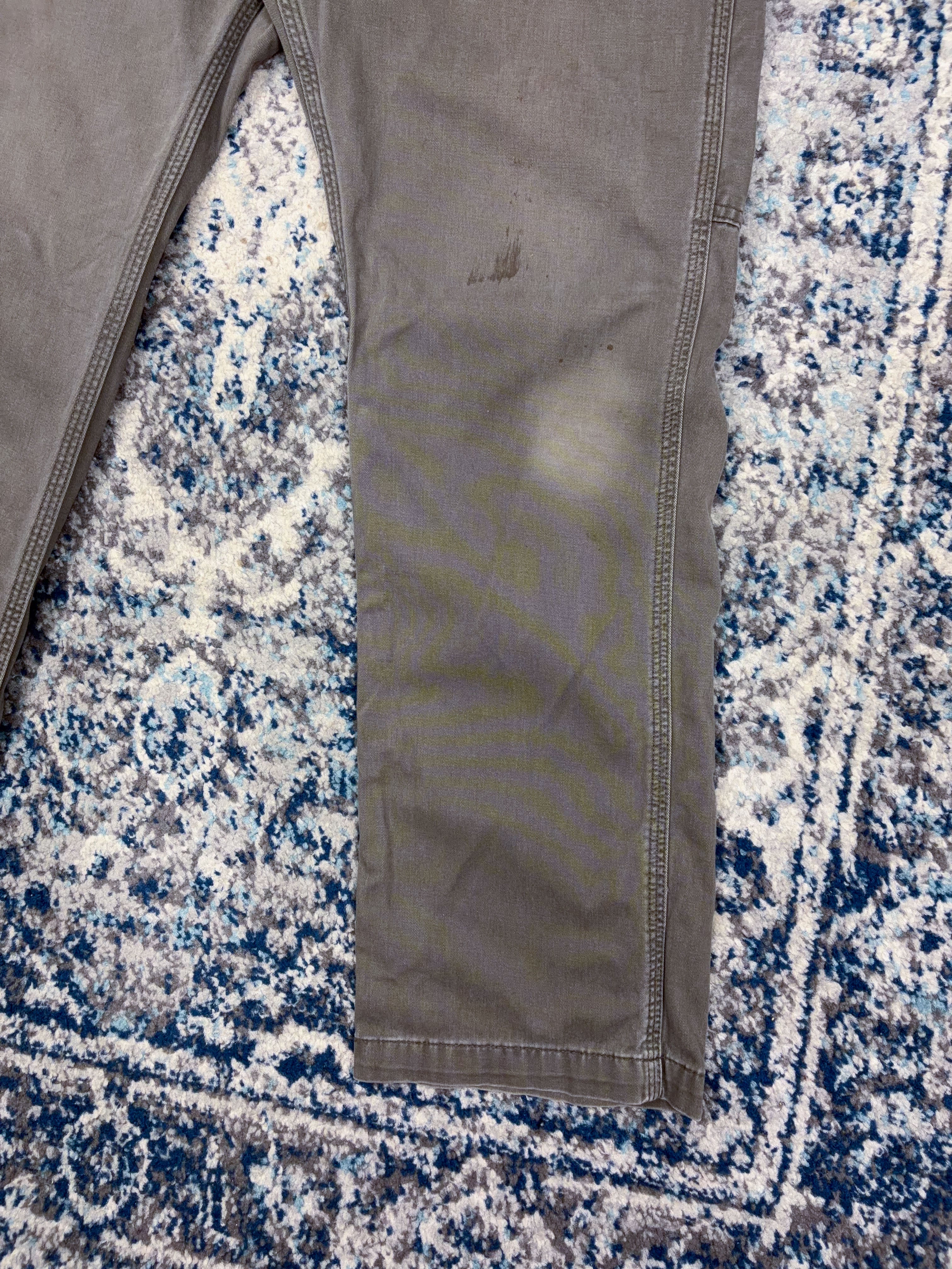 Vintage Carhartt Canvas Workwear Gray Carpenter Pants Size 34