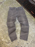 Vintage Carhartt Relaxed Fit Canvas Workwear Gray Five Pocket Pants Size 32
