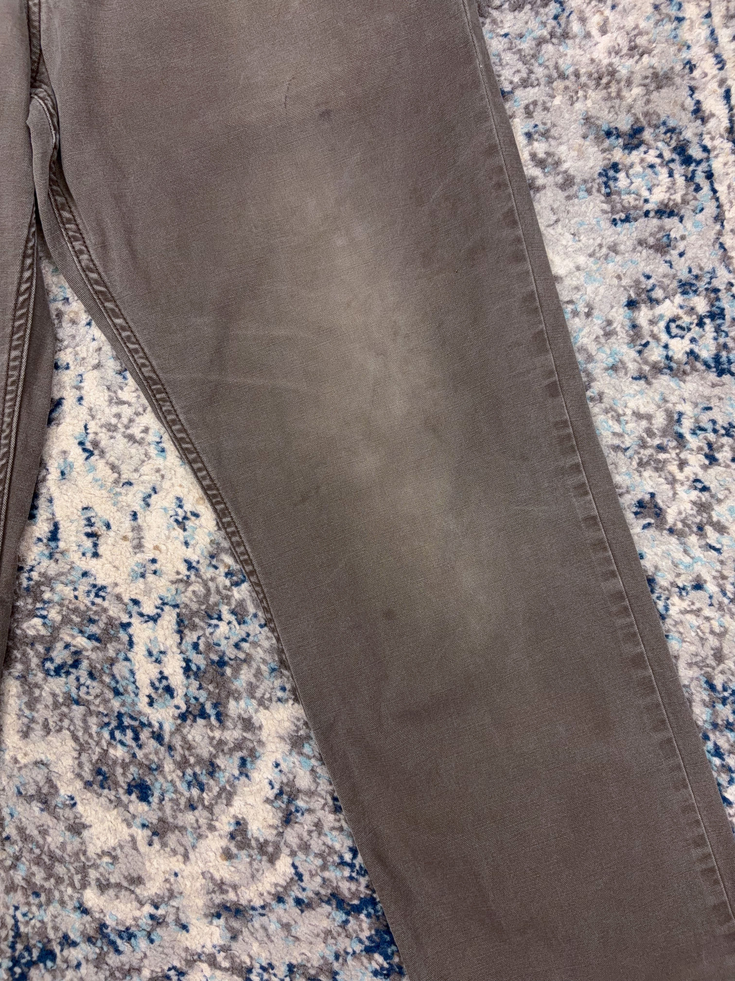 Vintage Carhartt Relaxed Fit Canvas Workwear Gray Five Pocket Pants Size 32