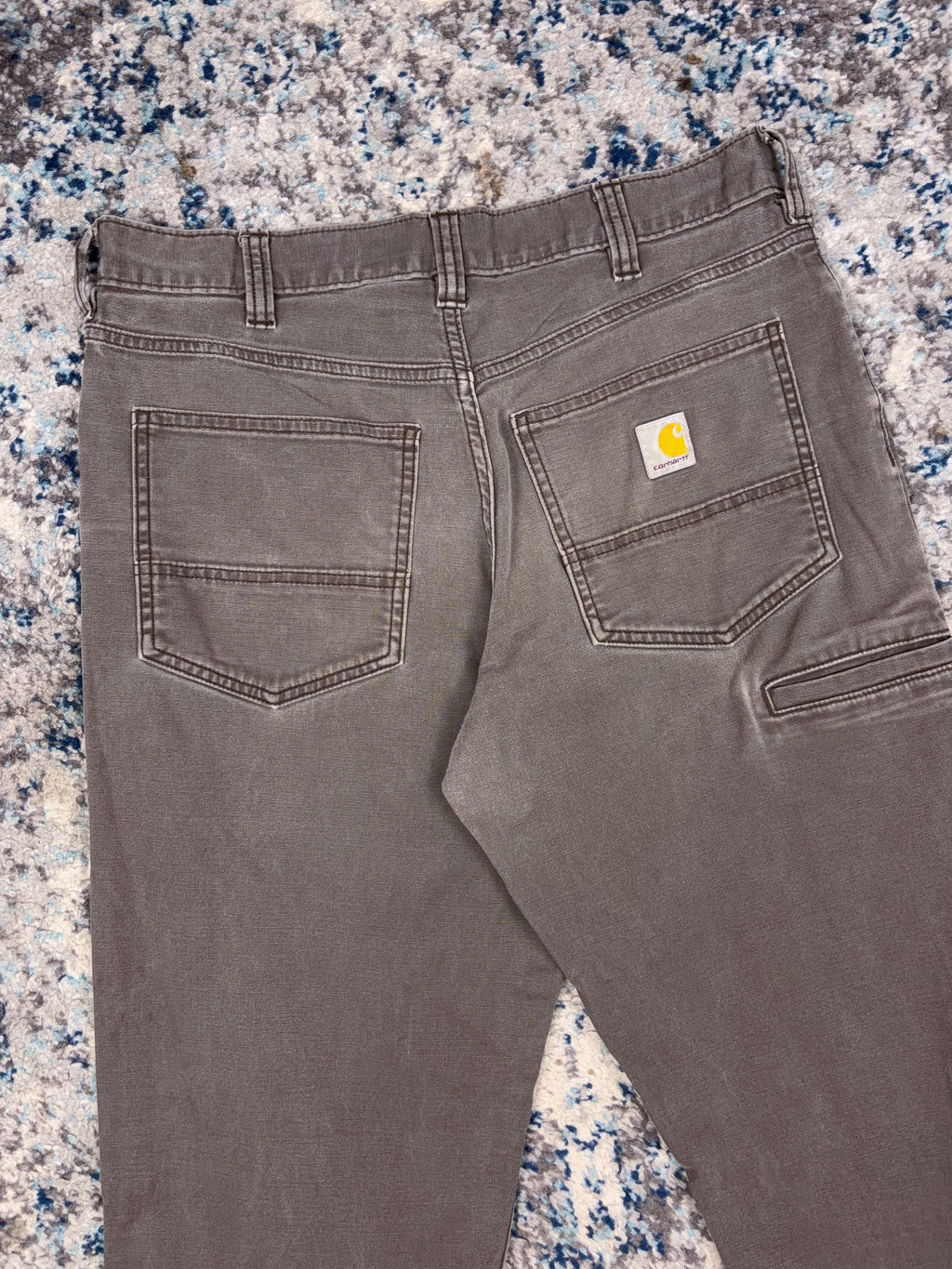 Vintage Carhartt Relaxed Fit Canvas Workwear Gray Five Pocket Pants Size 32