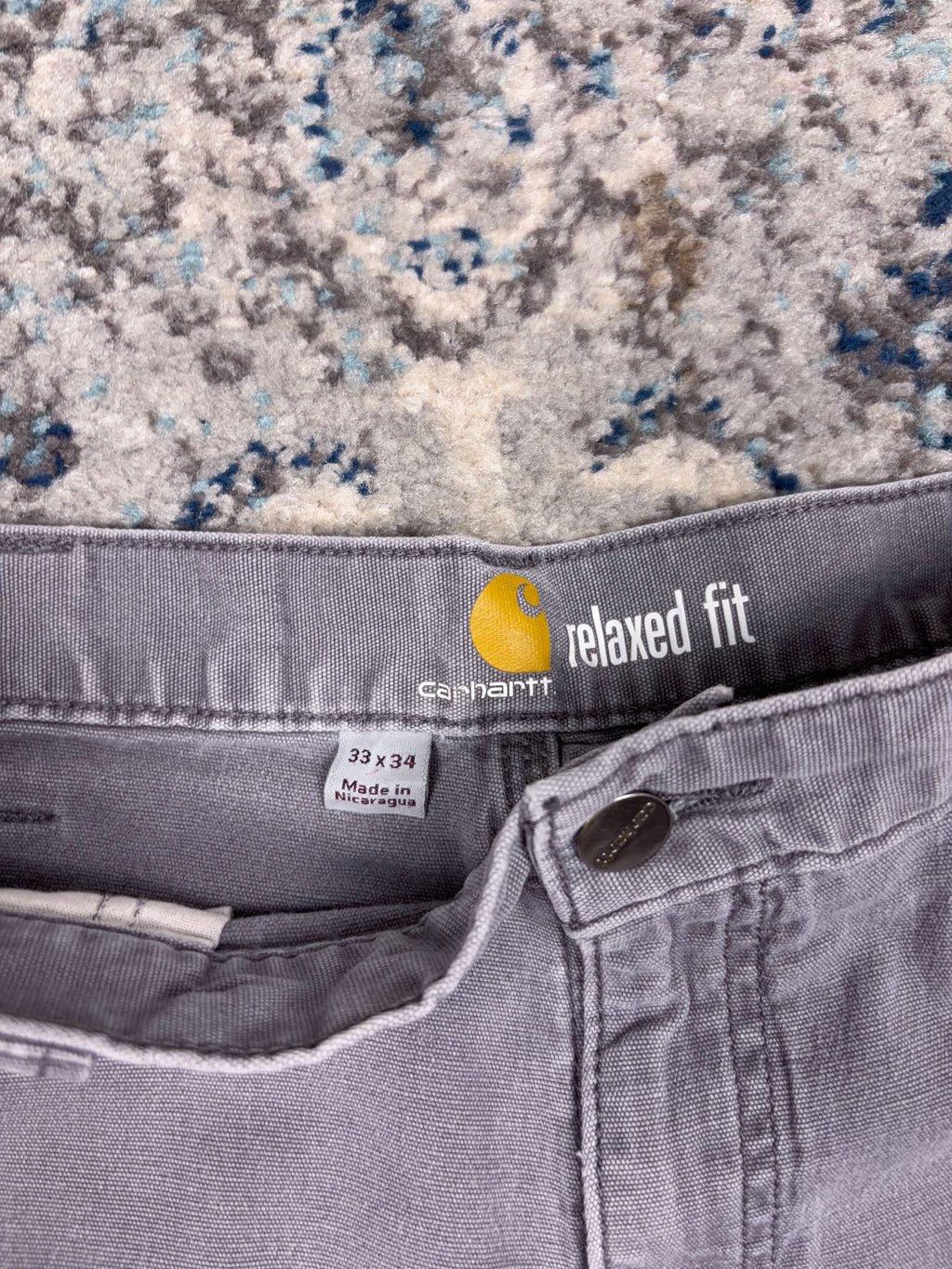 Vintage Carhartt Relaxed Fit Canvas Workwear Five Pocket Pants Size 32