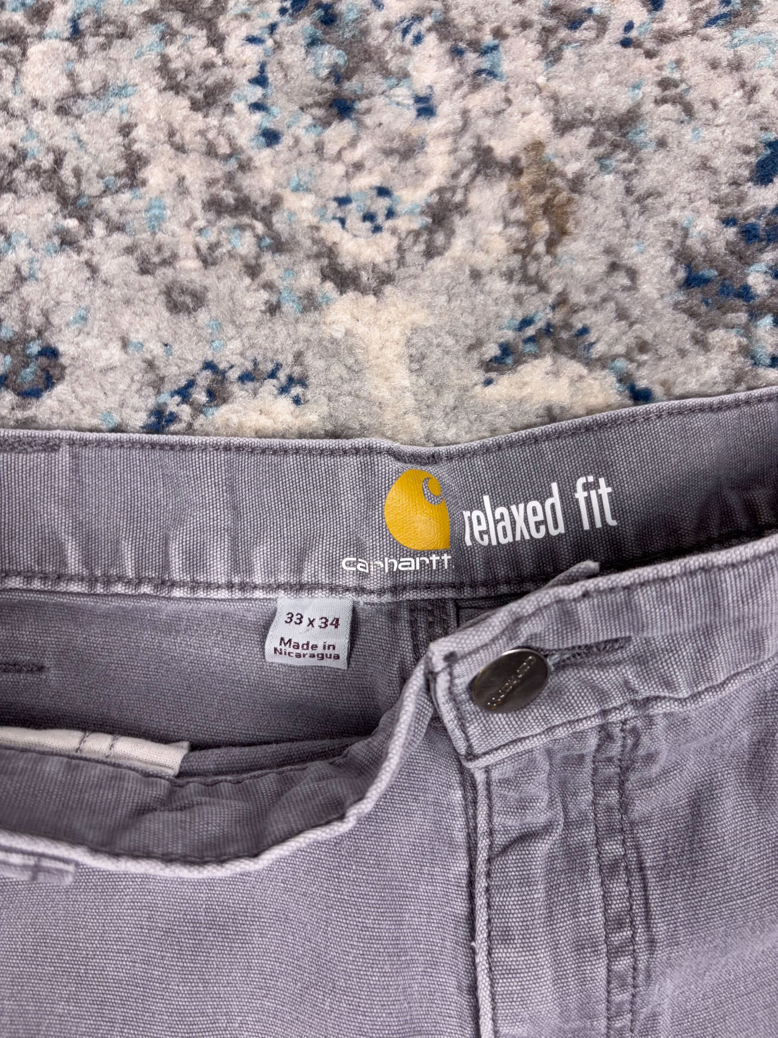 Vintage Carhartt Relaxed Fit Canvas Workwear Five Pocket Pants Size 32