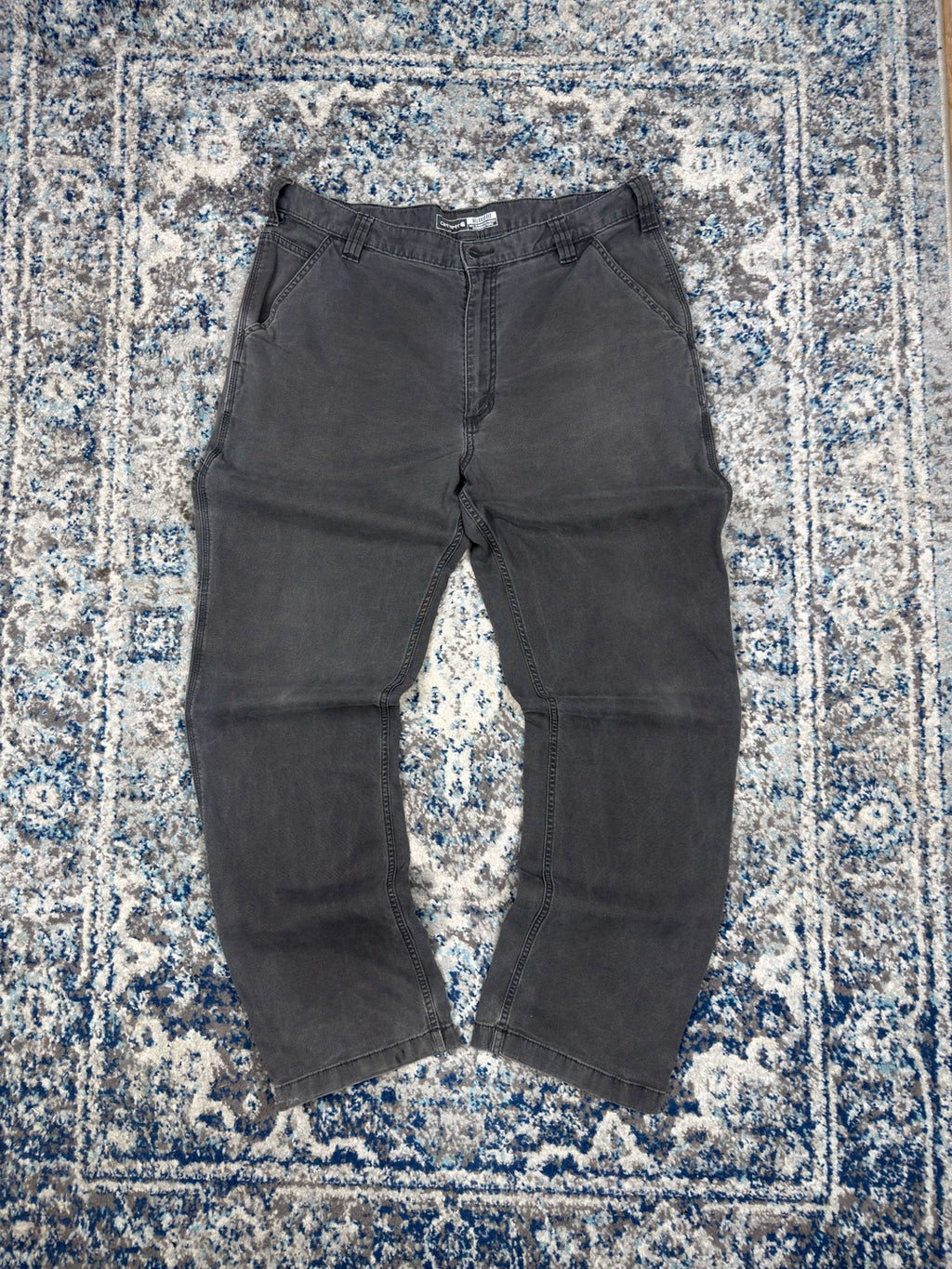 Vintage Carhartt Relaxed Fit Canvas Workwear Five Pocket Pants Size 37