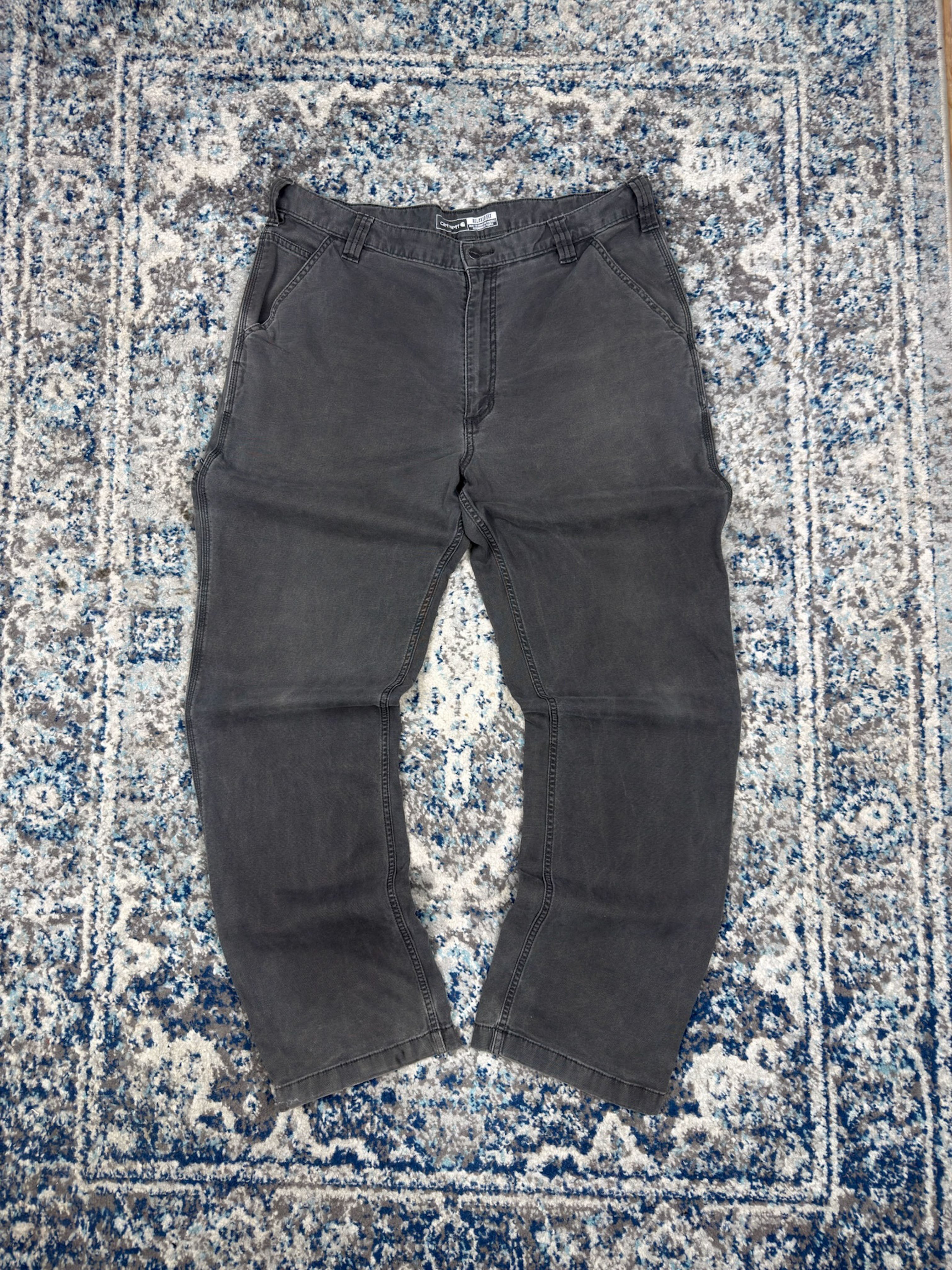 Vintage Carhartt Relaxed Fit Canvas Workwear Five Pocket Pants Size 37