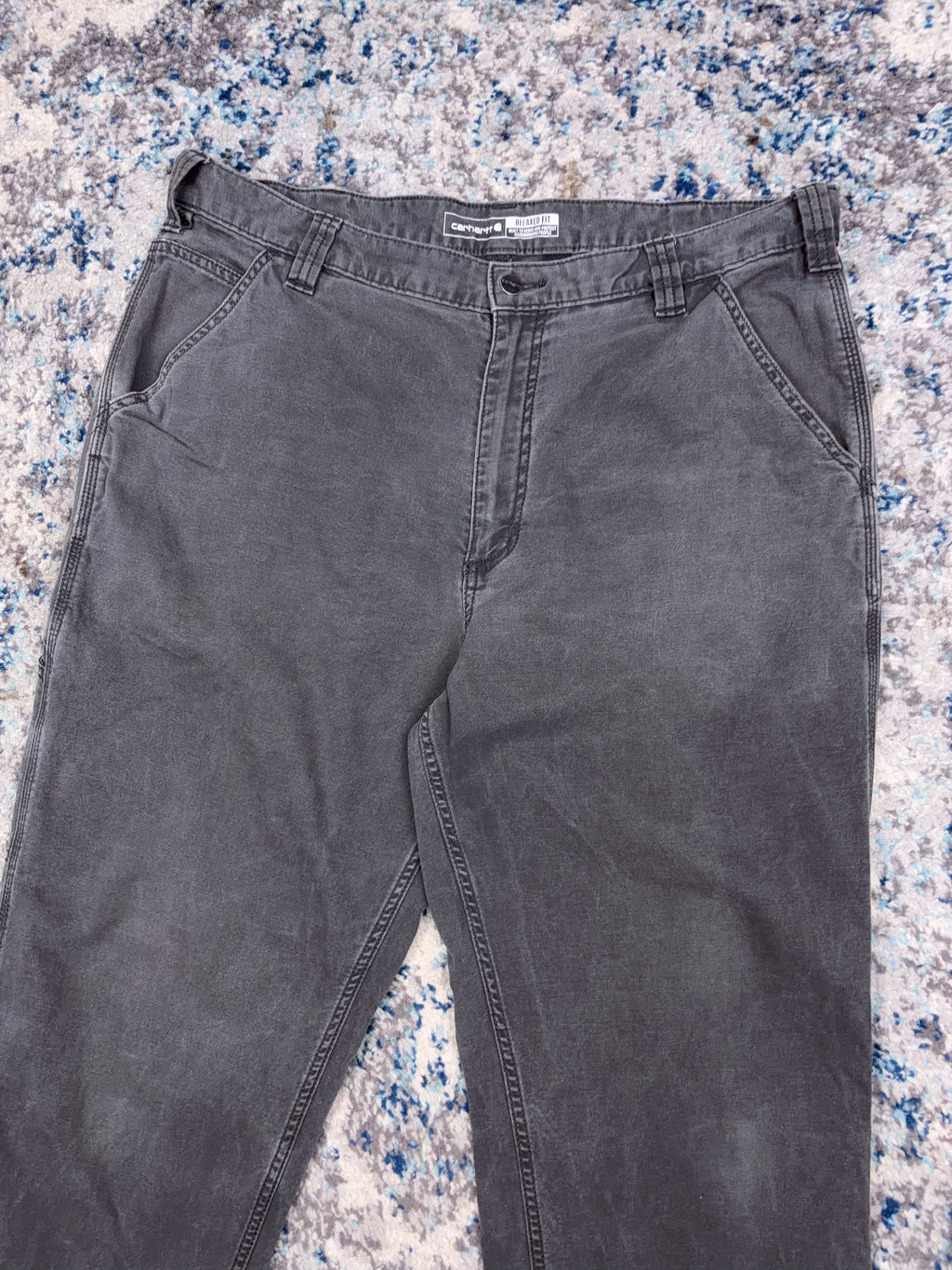 Vintage Carhartt Relaxed Fit Canvas Workwear Five Pocket Pants Size 37