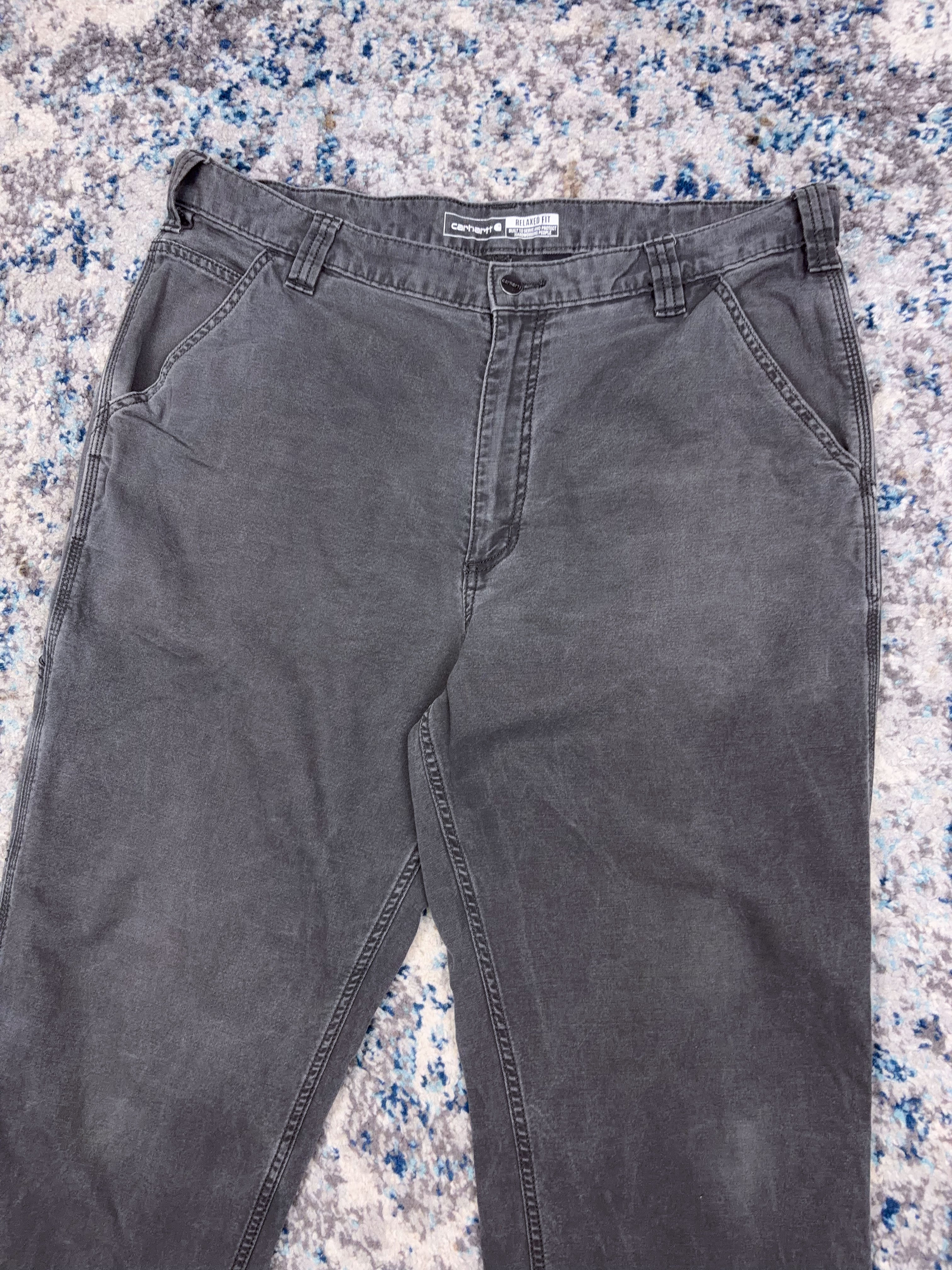 Vintage Carhartt Relaxed Fit Canvas Workwear Five Pocket Pants Size 37