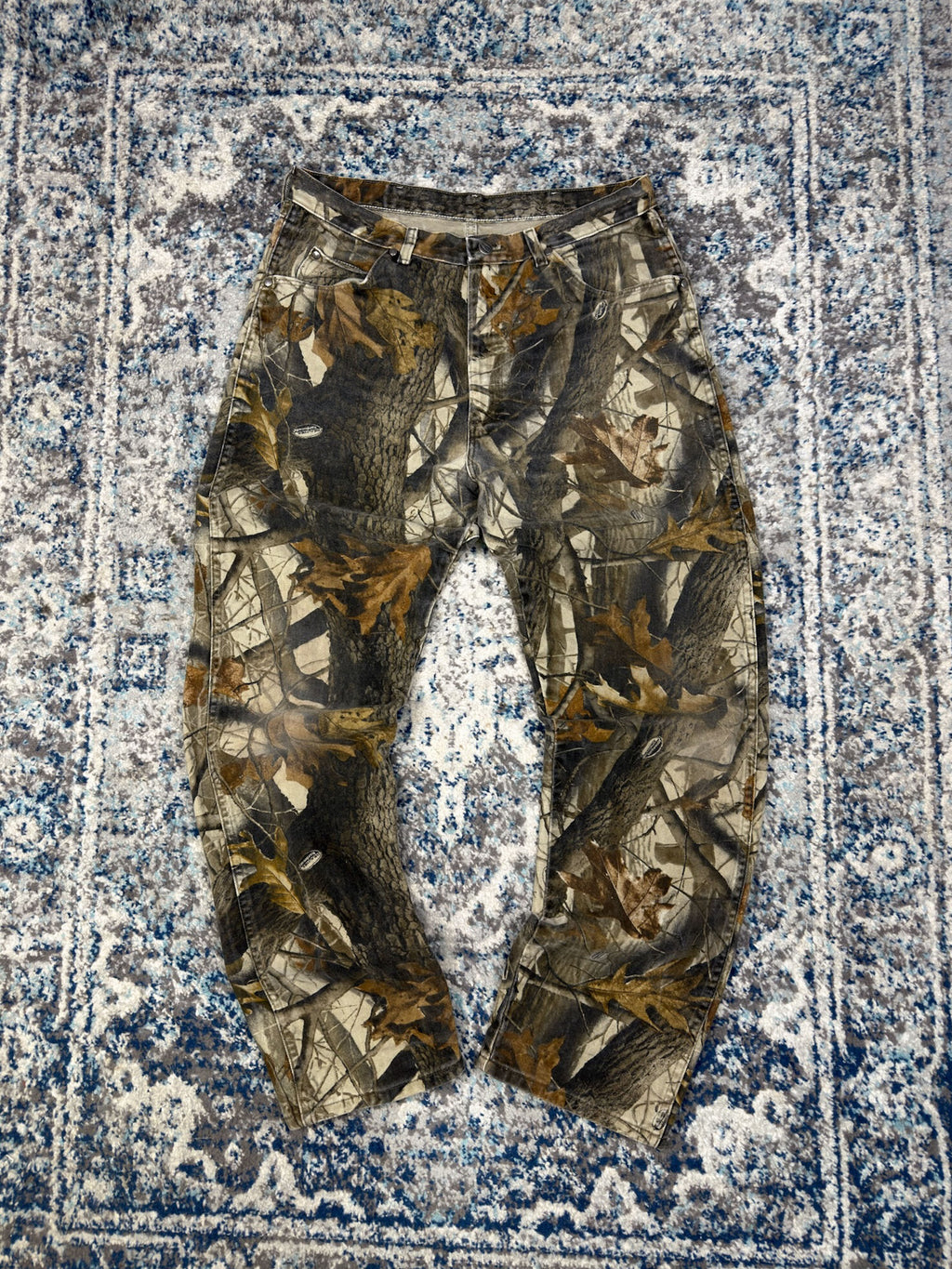 Vintage Wrangler ProGear Realtree Hardwoods Camo Hunting Pants Size 34