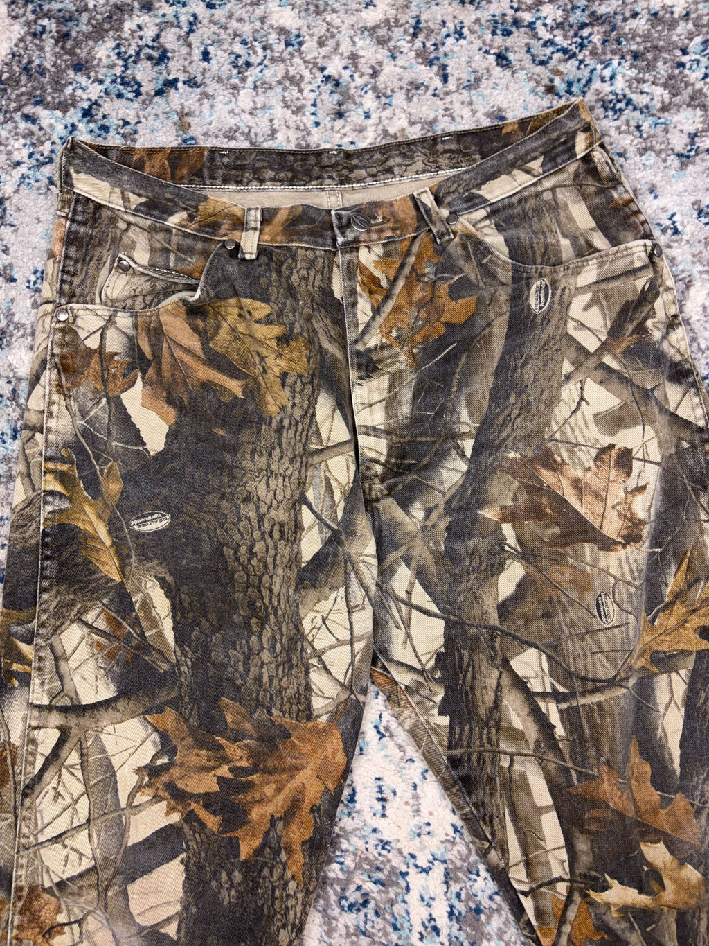 Vintage Wrangler ProGear Realtree Hardwoods Camo Hunting Pants Size 34
