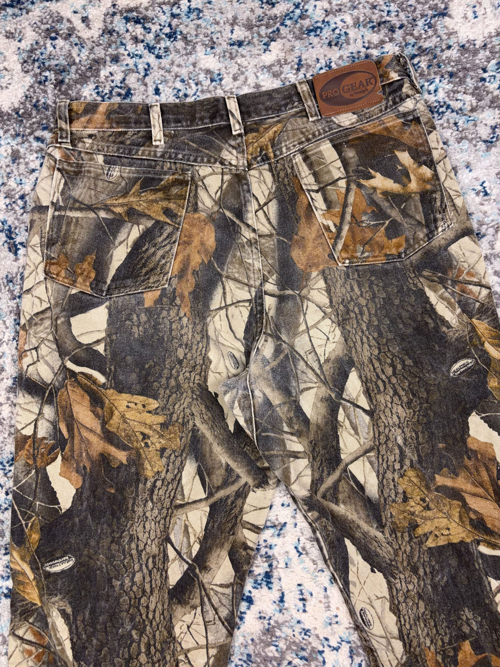 Vintage Wrangler ProGear Realtree Hardwoods Camo Hunting Pants Size 34