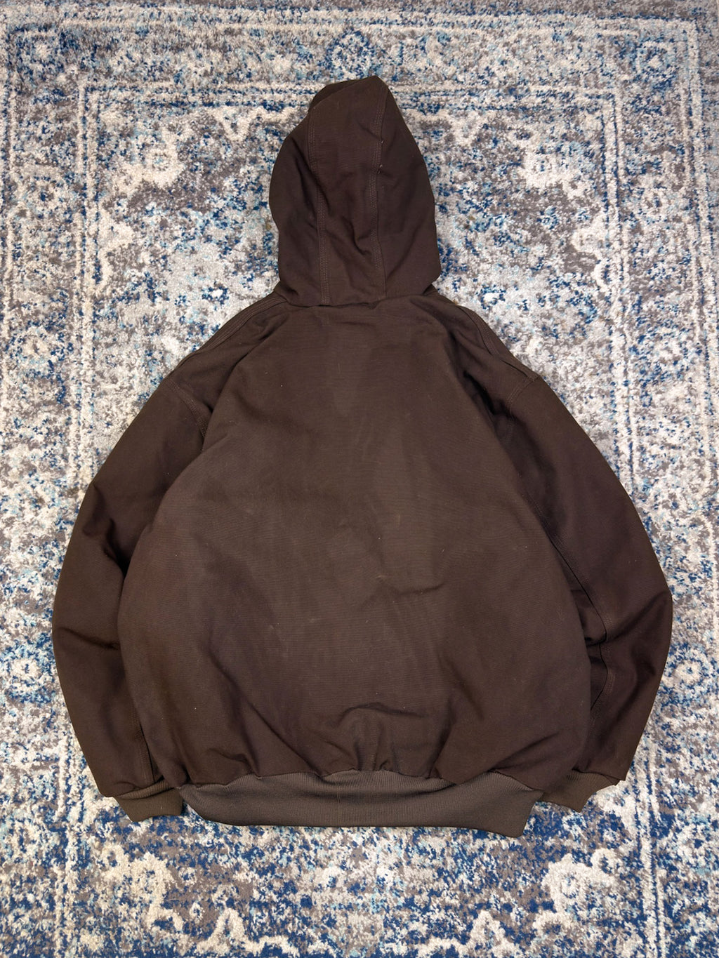 Vintage Carhartt Insulated Canvas Workwear Hooded Active Jacket Size 3XL