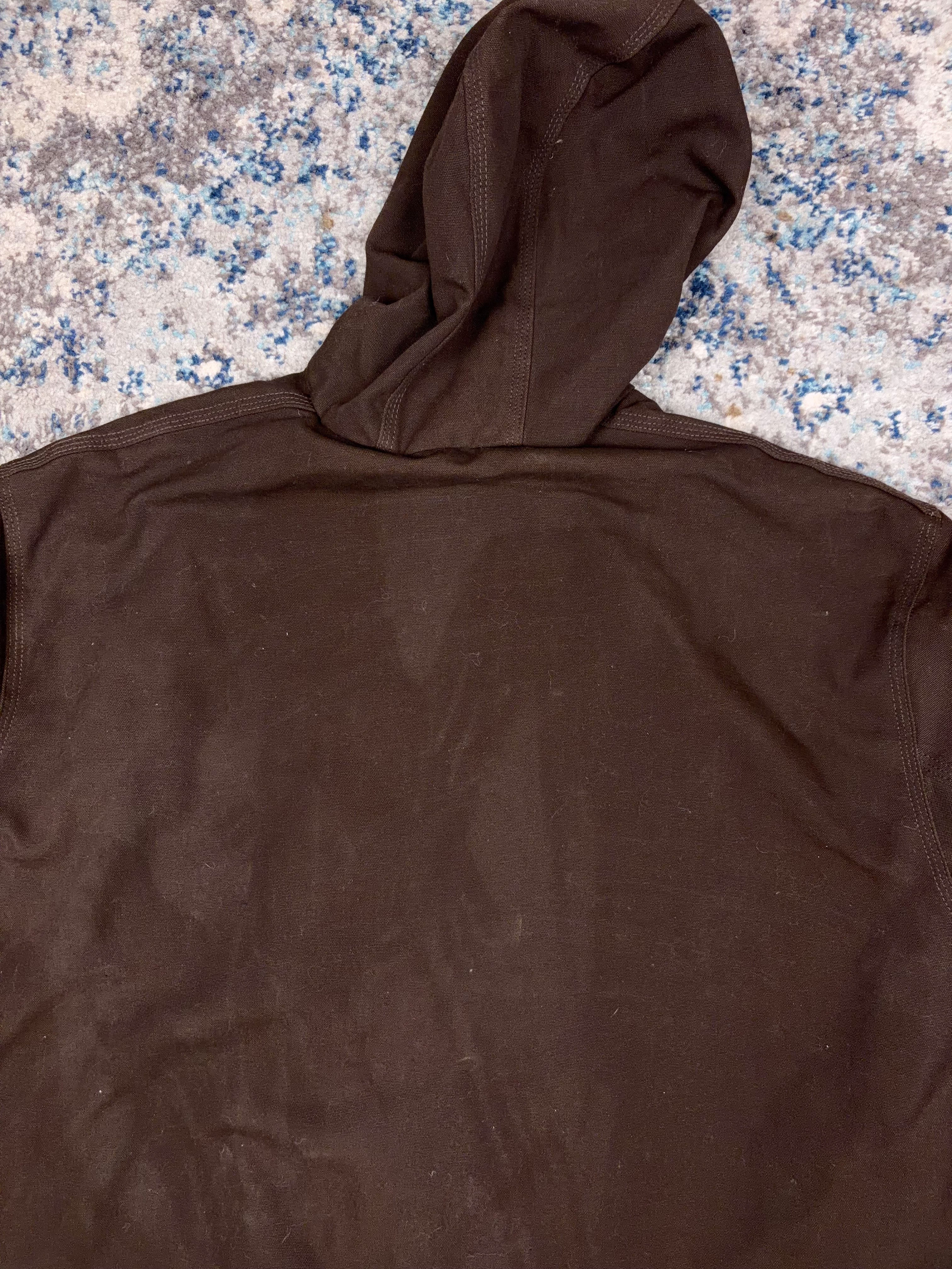 Vintage Carhartt Insulated Canvas Workwear Hooded Active Jacket Size 3XL