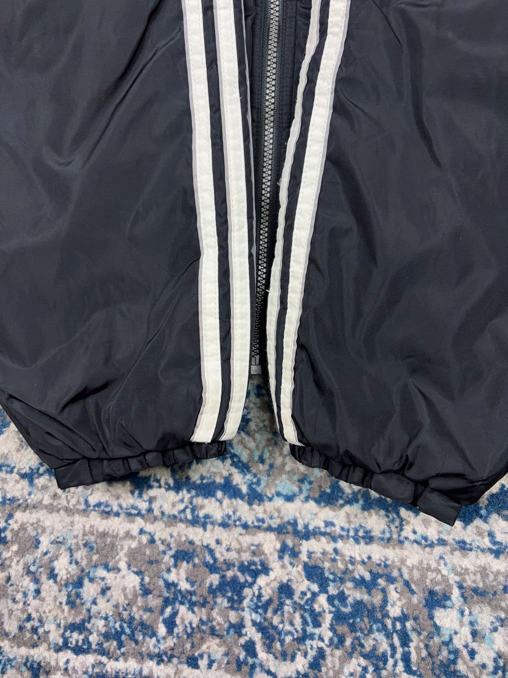 Vintage Adidas Embroidered Logo Insulated Reversible Hooded Jacket Size Medium