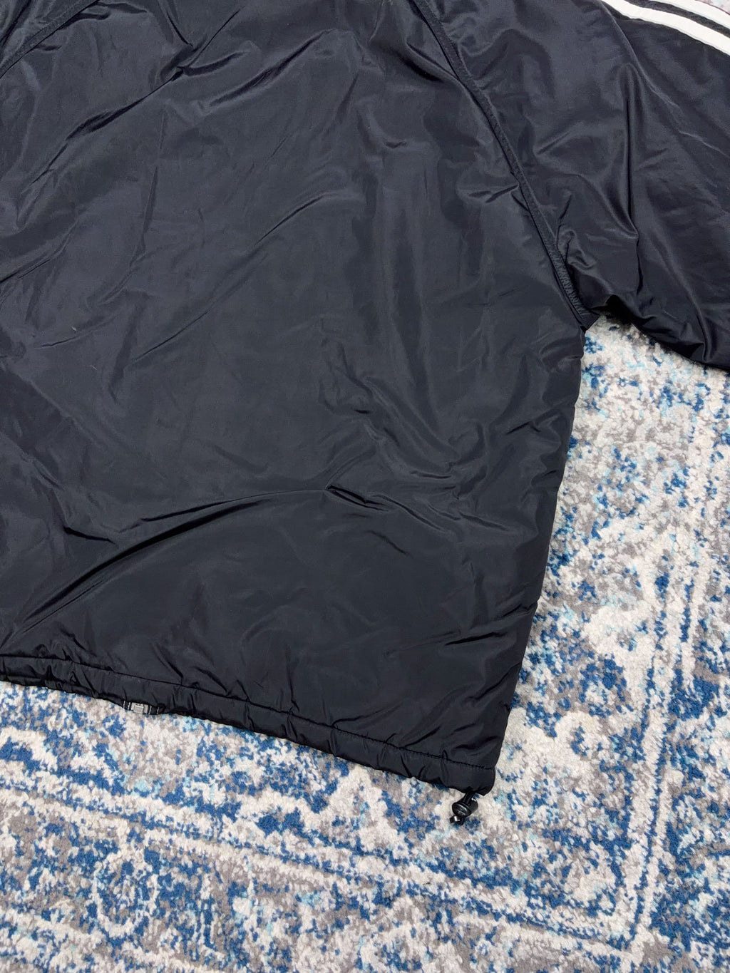 Vintage Adidas Embroidered Logo Insulated Reversible Hooded Jacket Size Medium