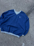 Vintage Nike Embroidered Swoosh Pullover Nylon Windbreaker Jacket Size XL