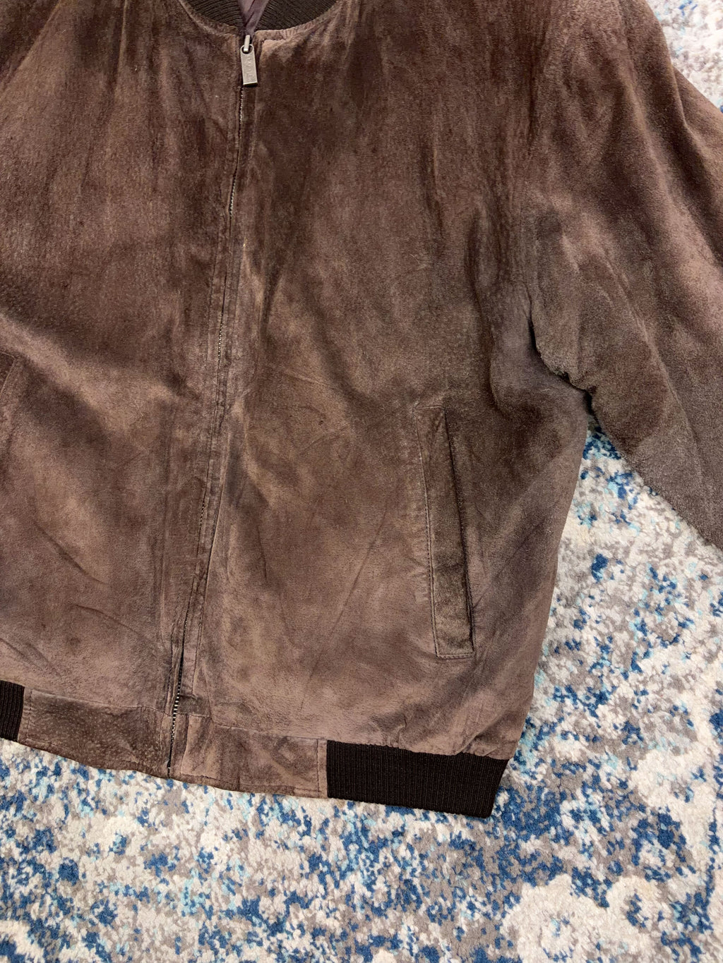 Vintage Kenneth Cole Reaction Leather Bomber Jacket Size Large