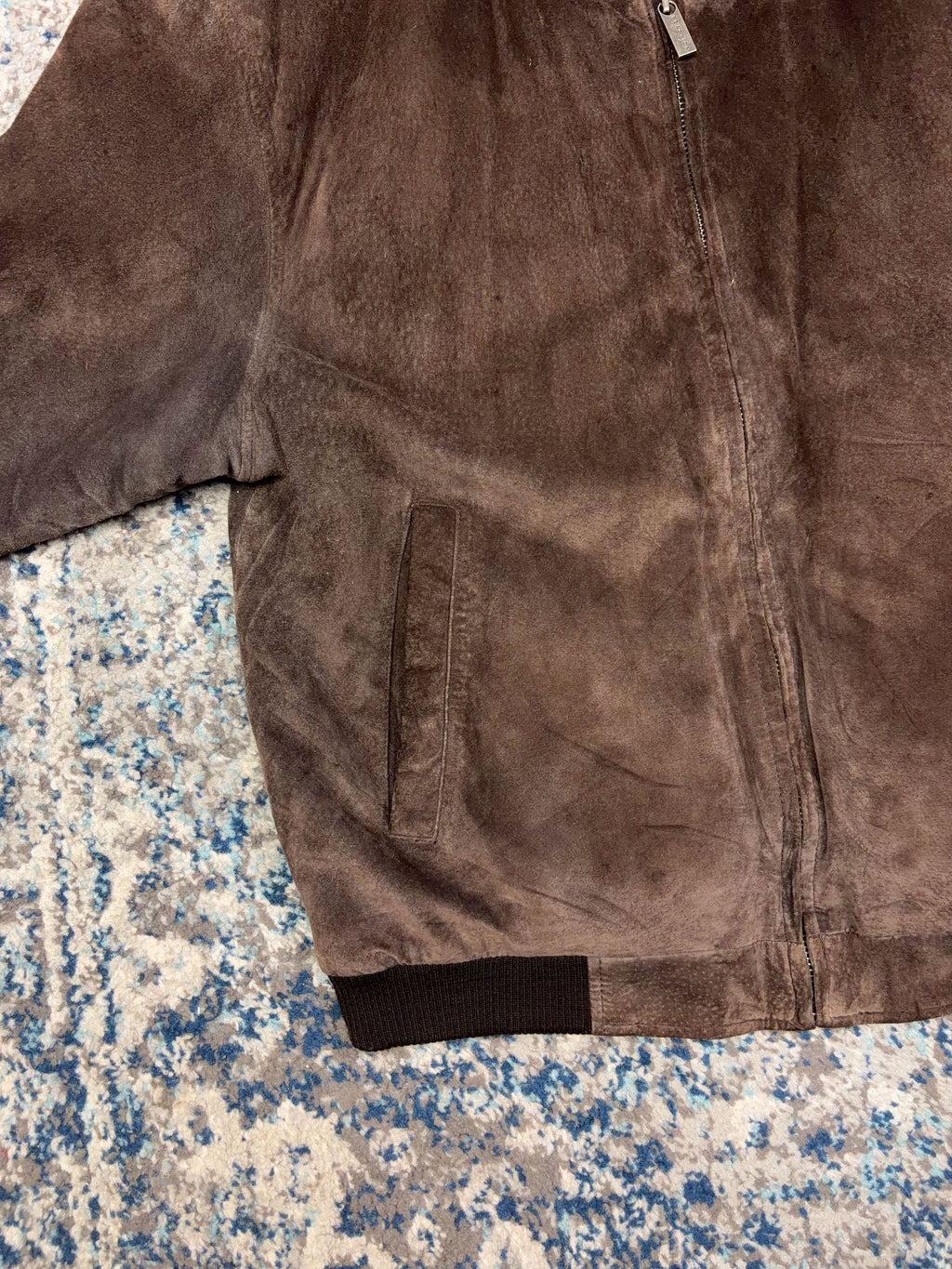 Vintage Kenneth Cole Reaction Leather Bomber Jacket Size Large