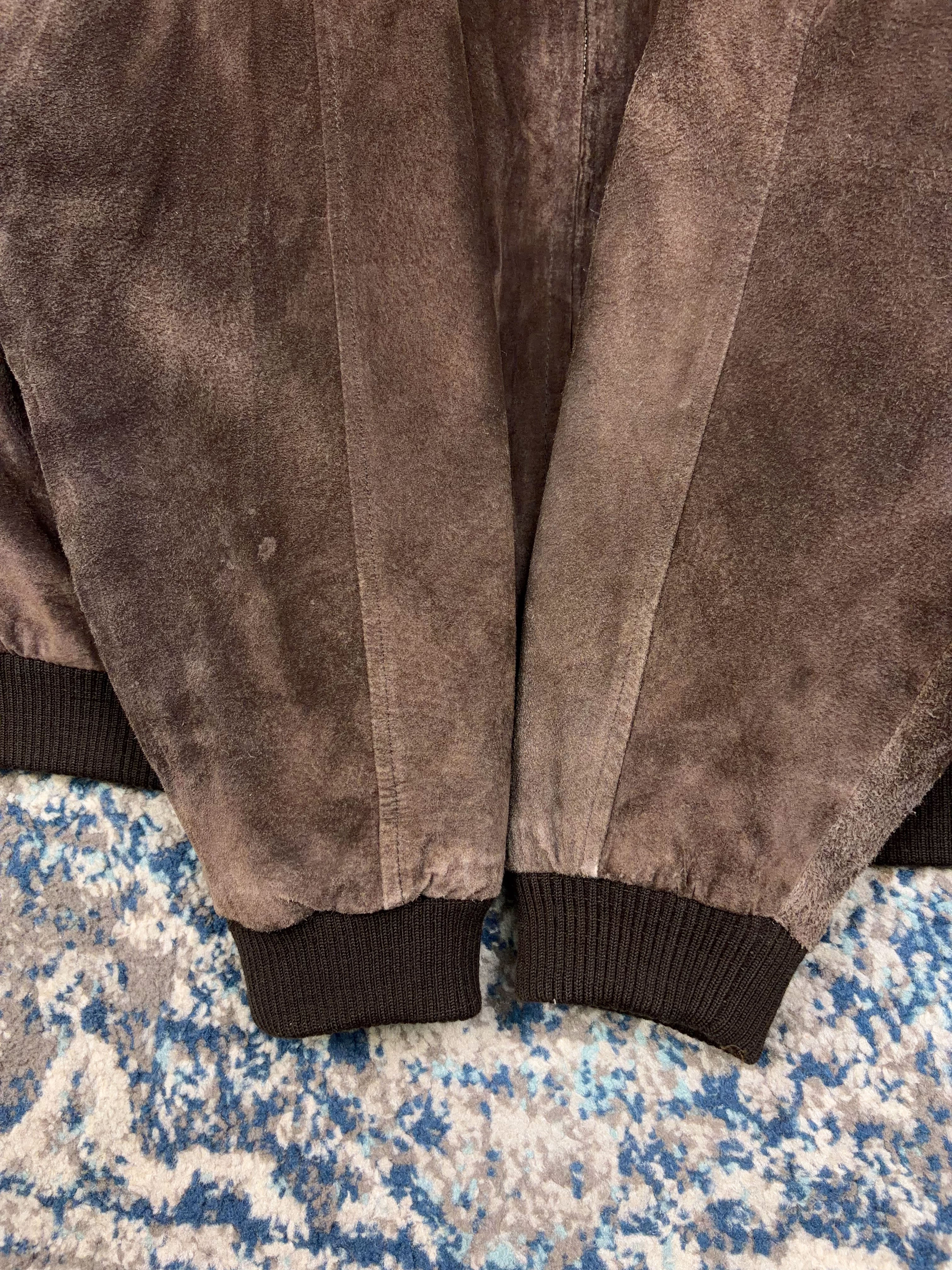 Vintage Kenneth Cole Reaction Leather Bomber Jacket Size Large