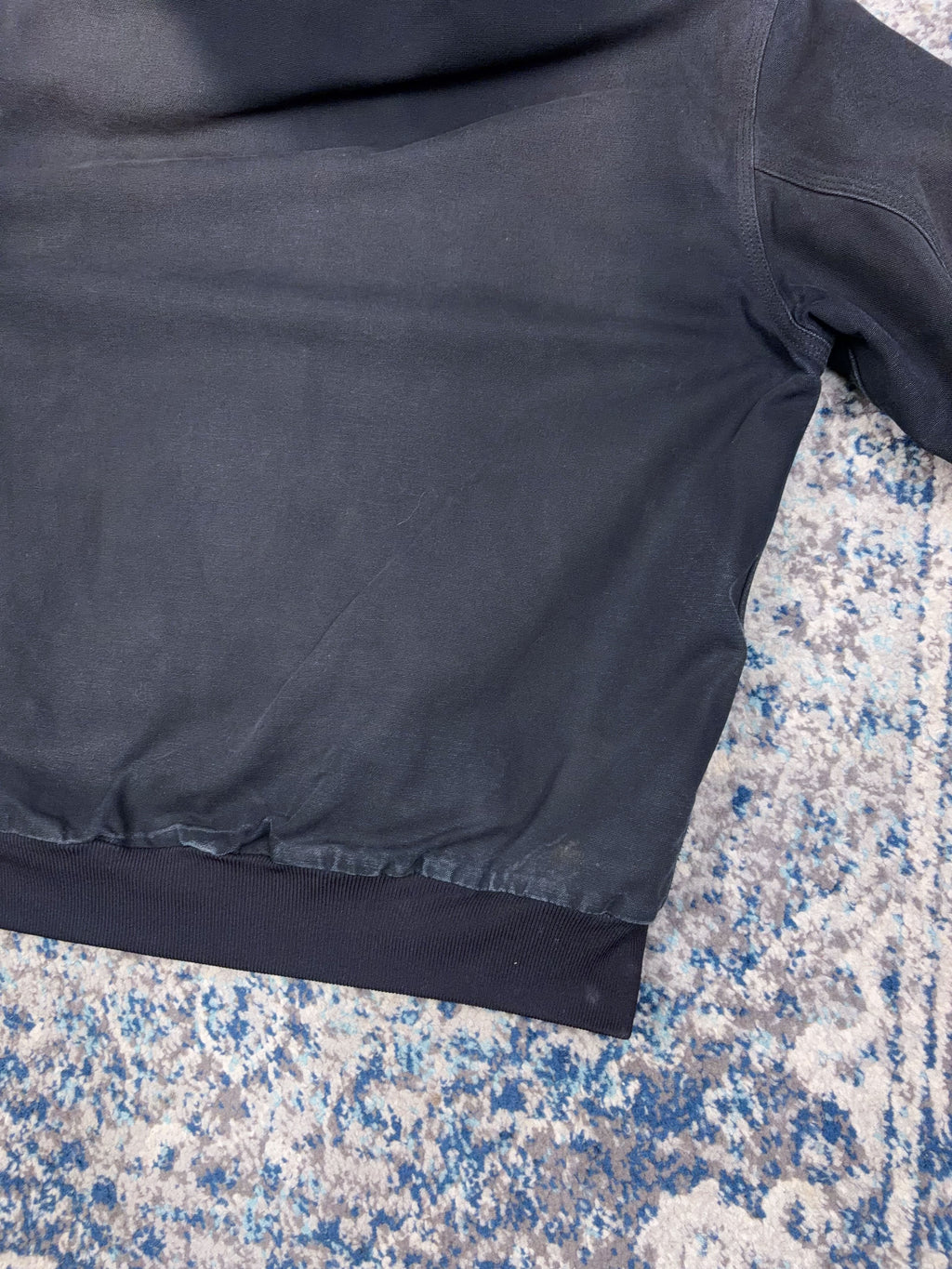 Vintage Carhartt Fleece Lined Canvas Workwear Active Bomber Jacket Size Large
