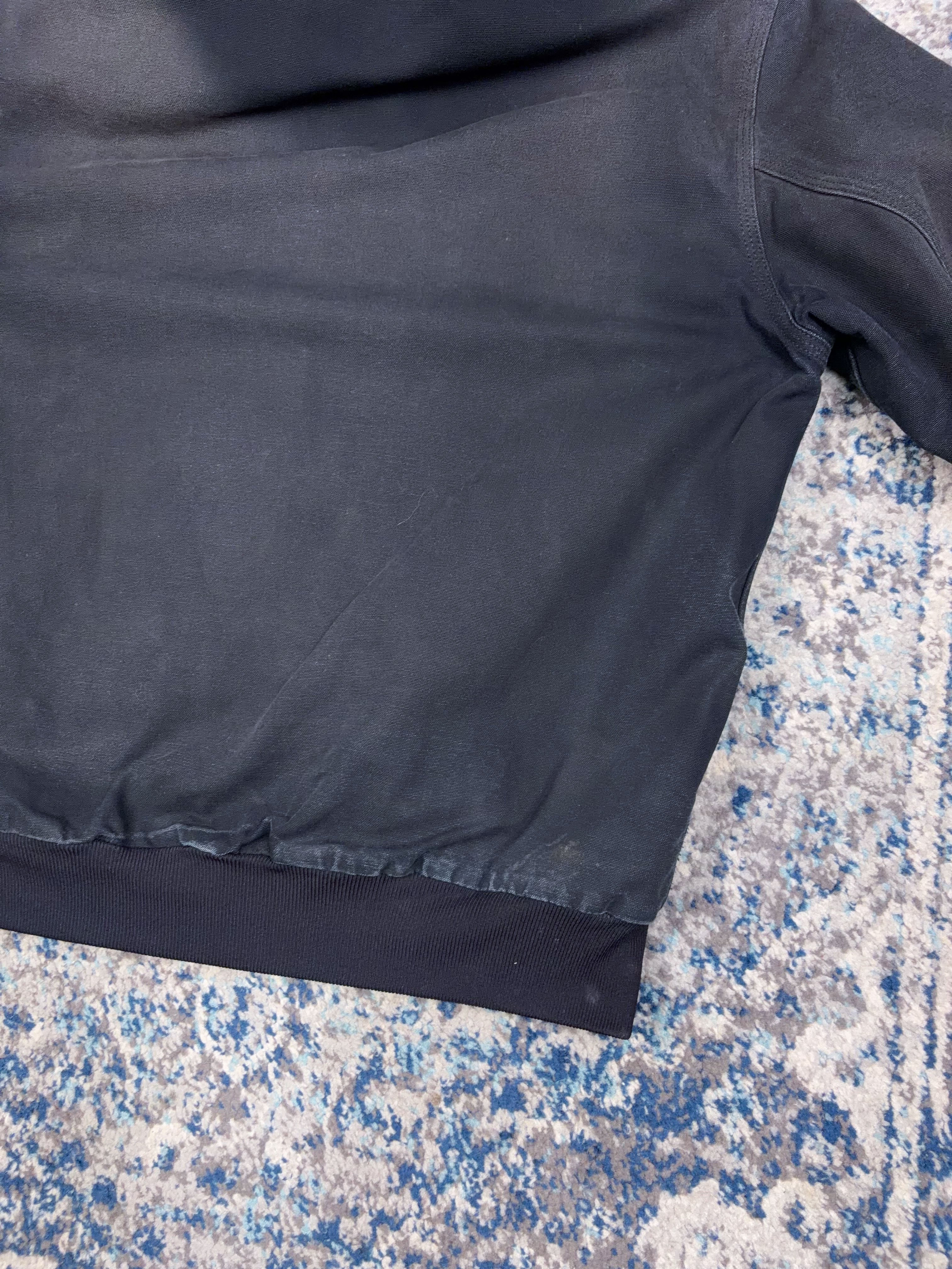 Vintage Carhartt Fleece Lined Canvas Workwear Active Bomber Jacket Size Large