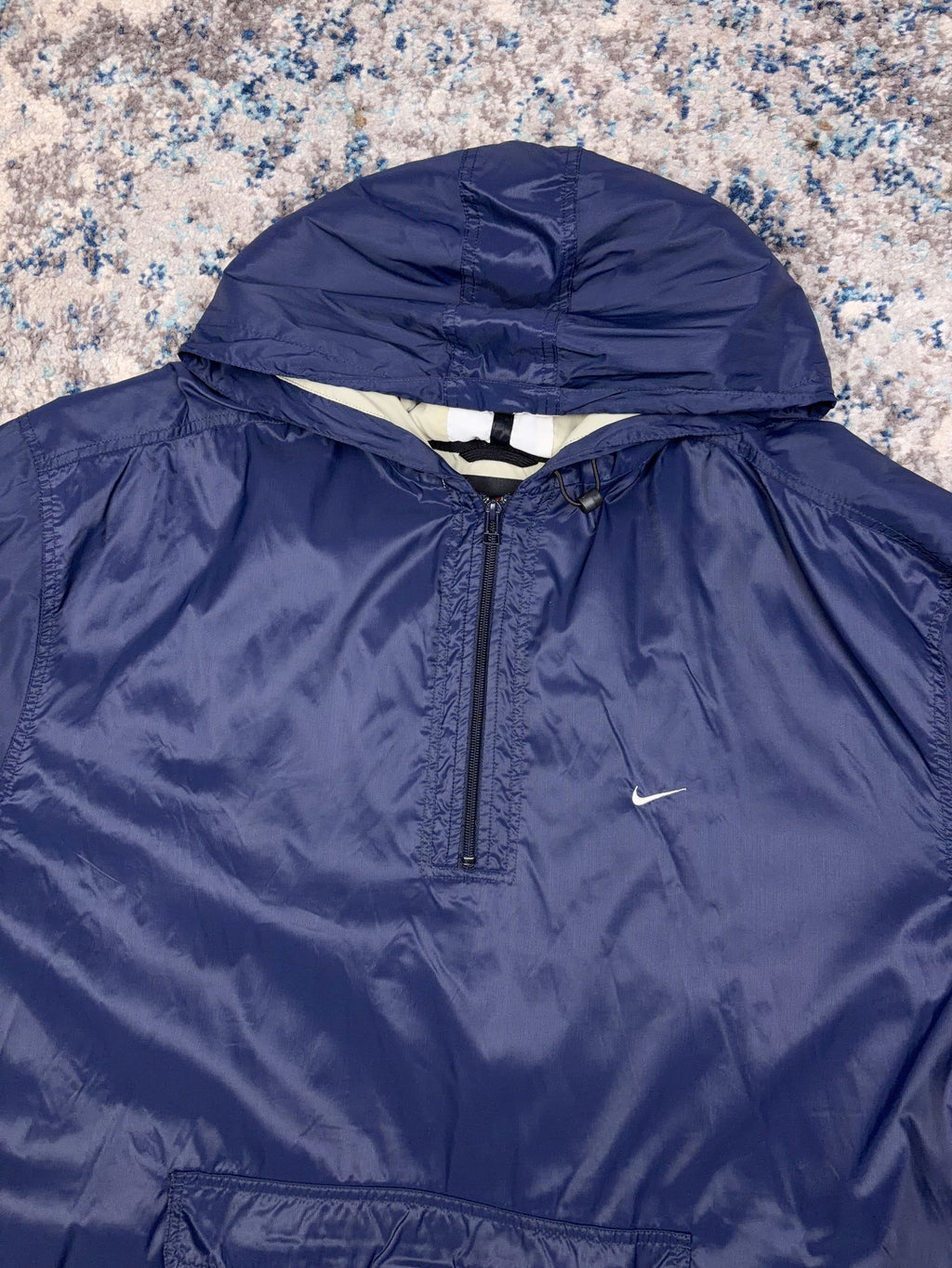 Vintage Nike Embroidered Mini Swoosh Windbreaker Anorak Jacket Size 2XL