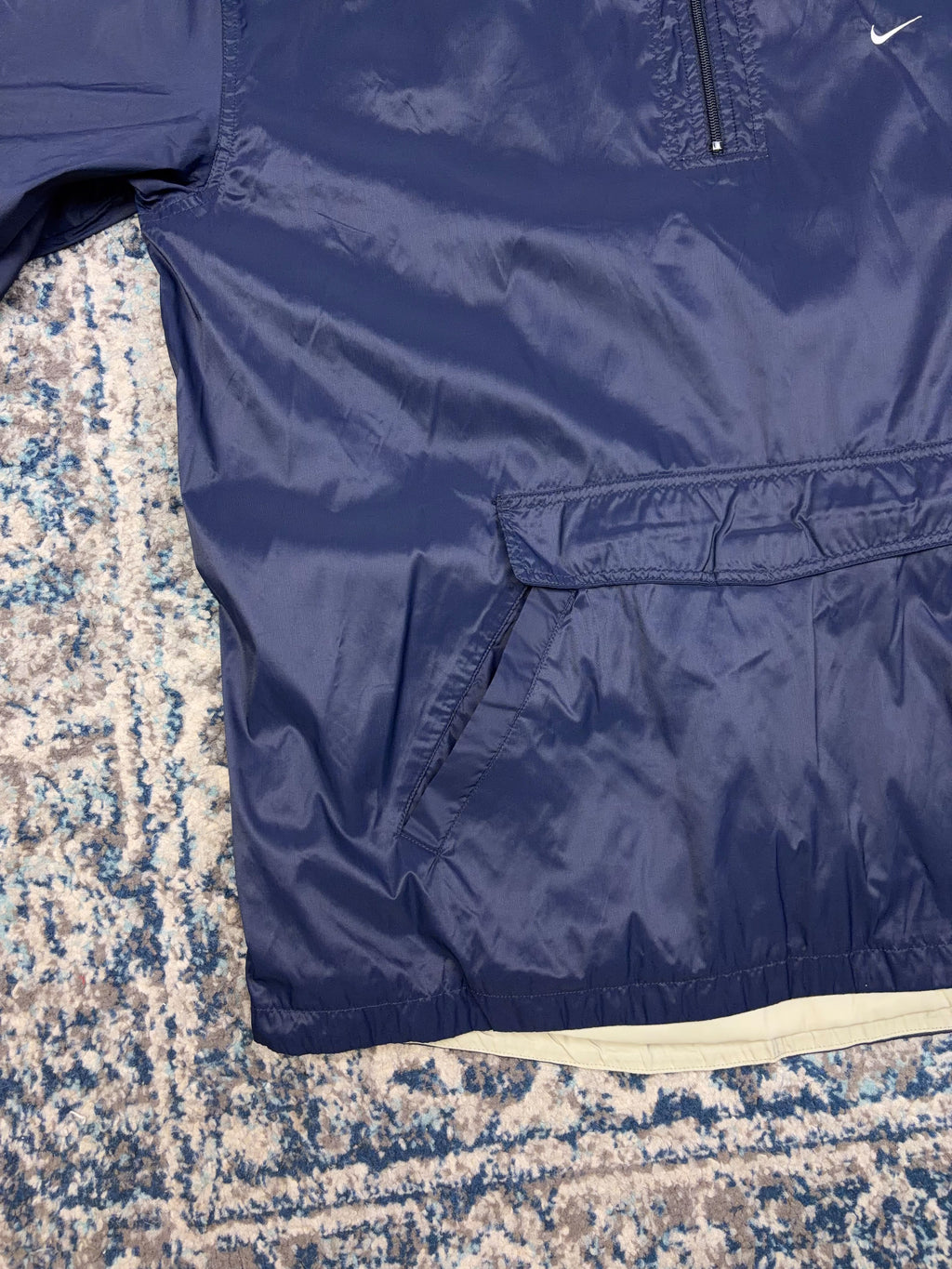 Vintage Nike Embroidered Mini Swoosh Windbreaker Anorak Jacket Size 2XL