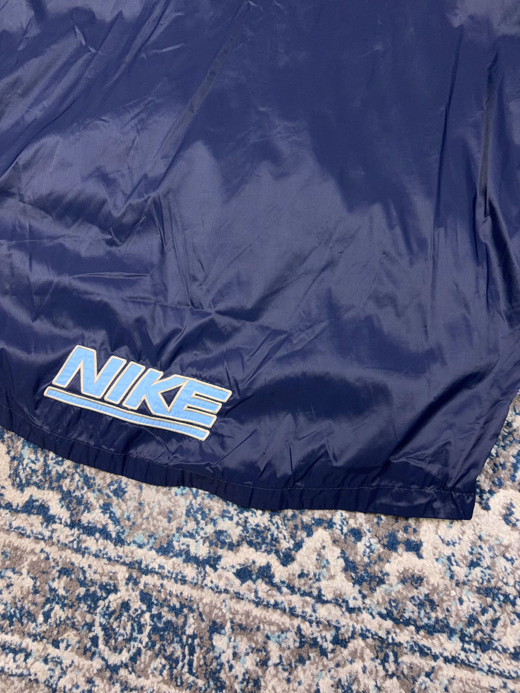 Vintage Nike Embroidered Mini Swoosh Windbreaker Anorak Jacket Size 2XL