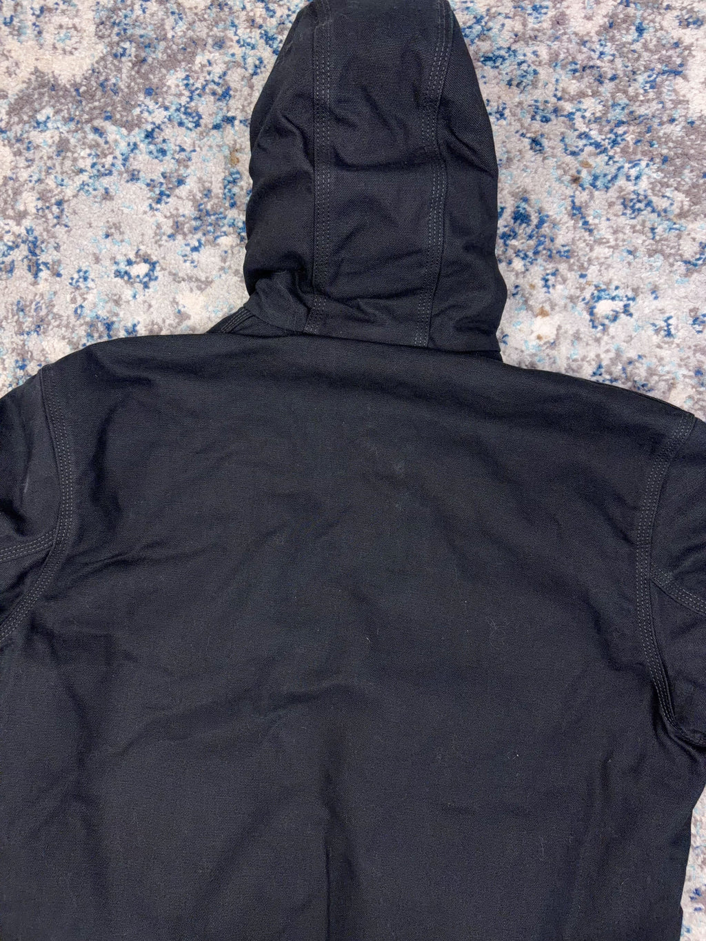 Vintage Carhartt Insulated Canvas Workwear Active Bomber Jacket J130 BLK Size Medium