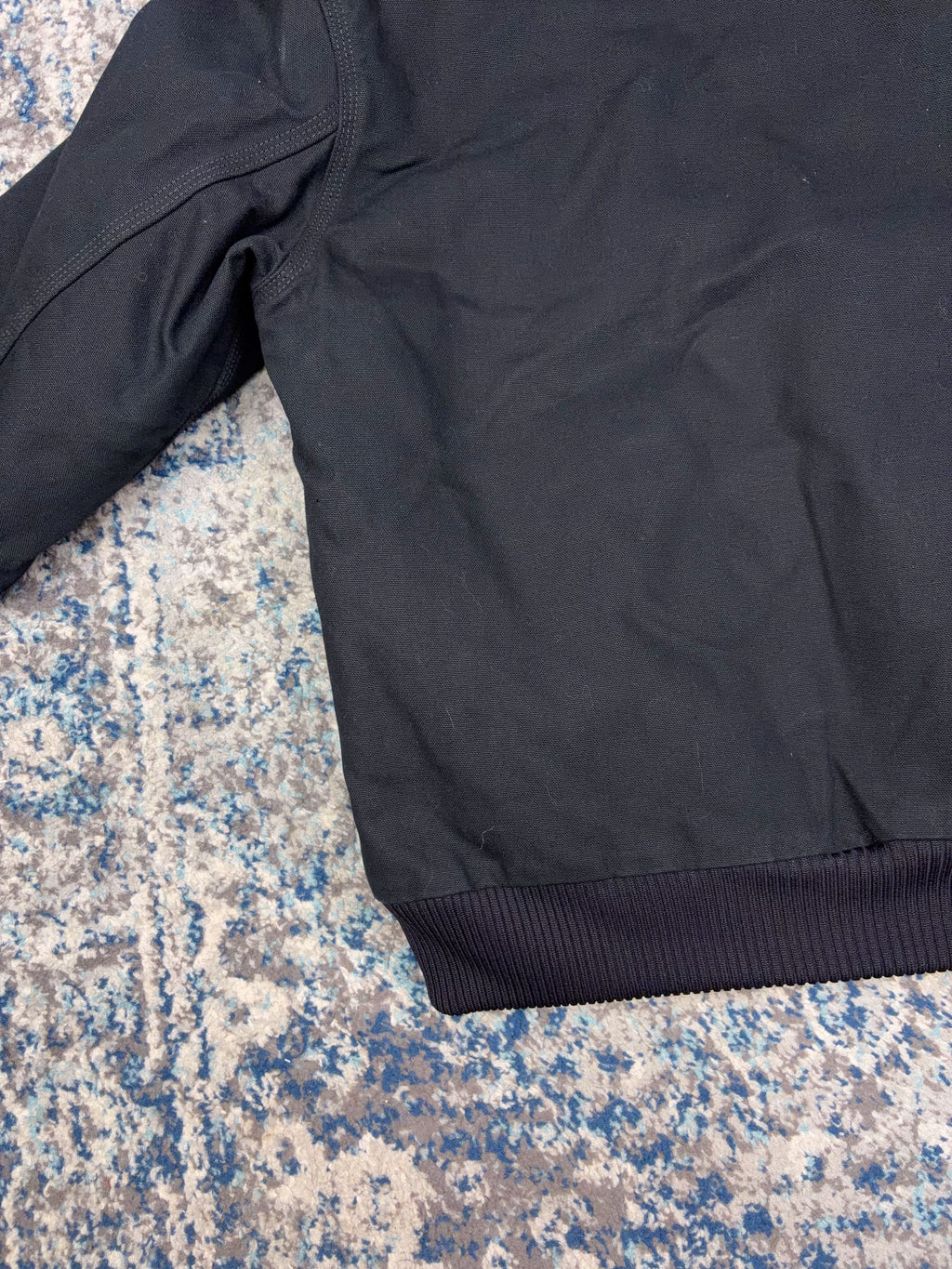 Vintage Carhartt Insulated Canvas Workwear Active Bomber Jacket J130 BLK Size Medium