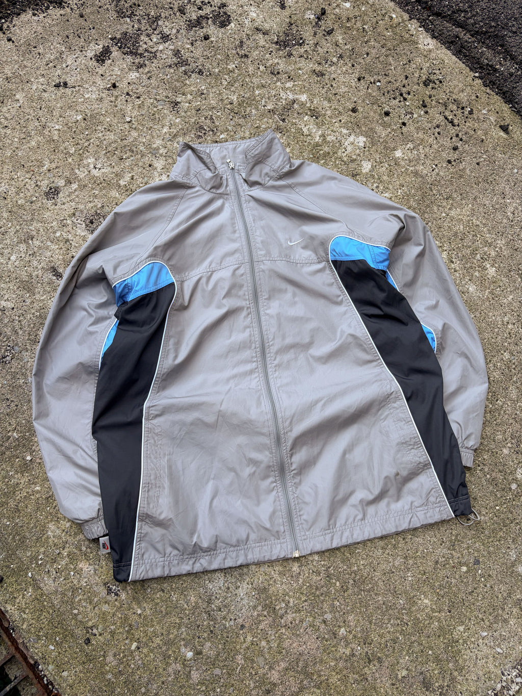 Vintage Nike Embroidered Mini Swoosh Full Zip Windbreaker Jacket Size XL
